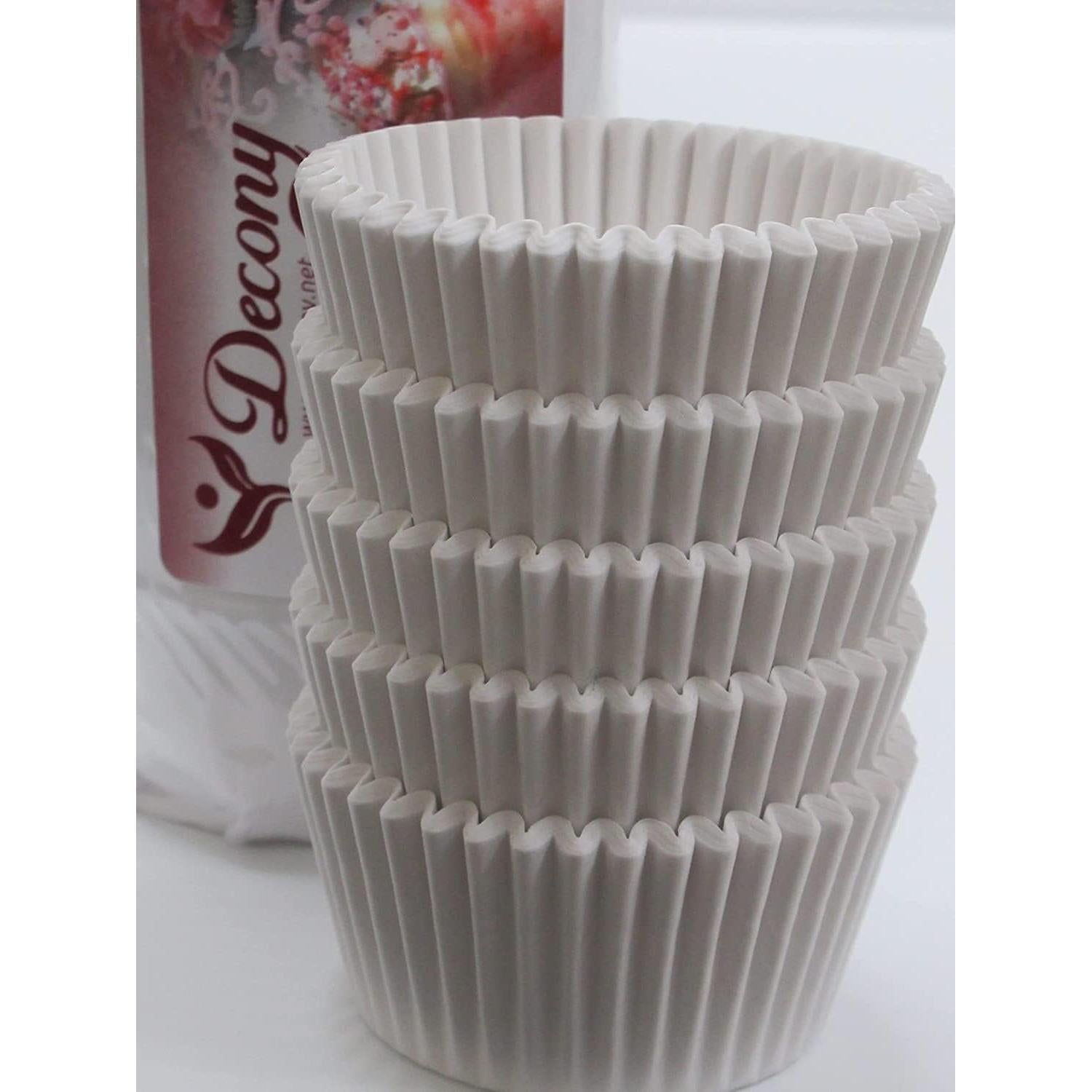 Forros de Papel para Muffins Jumbo Decony - 250 Pzas - Blancos
