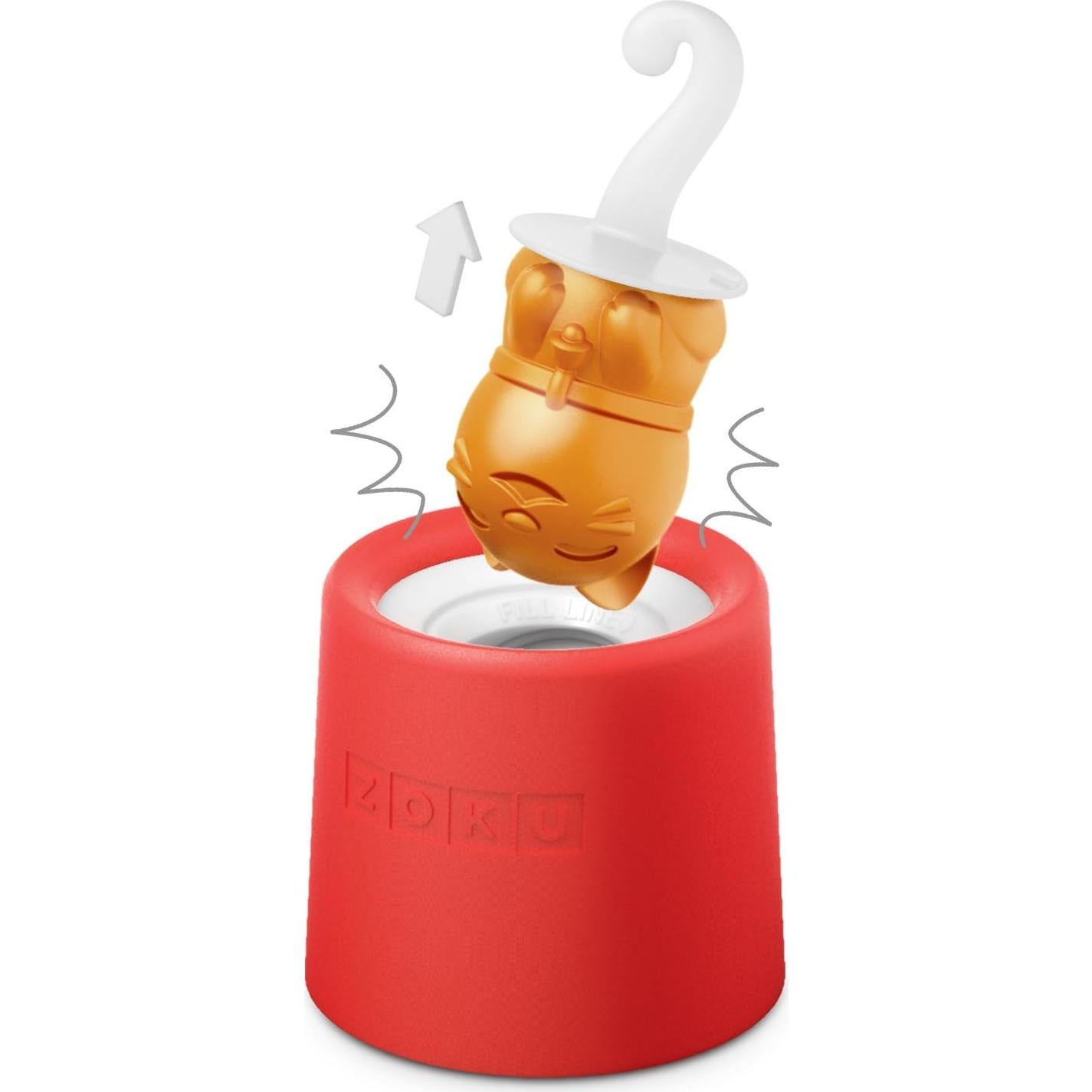 Moldes de Paletas ZOKU Gato Silicona Set de 2 41.6ml