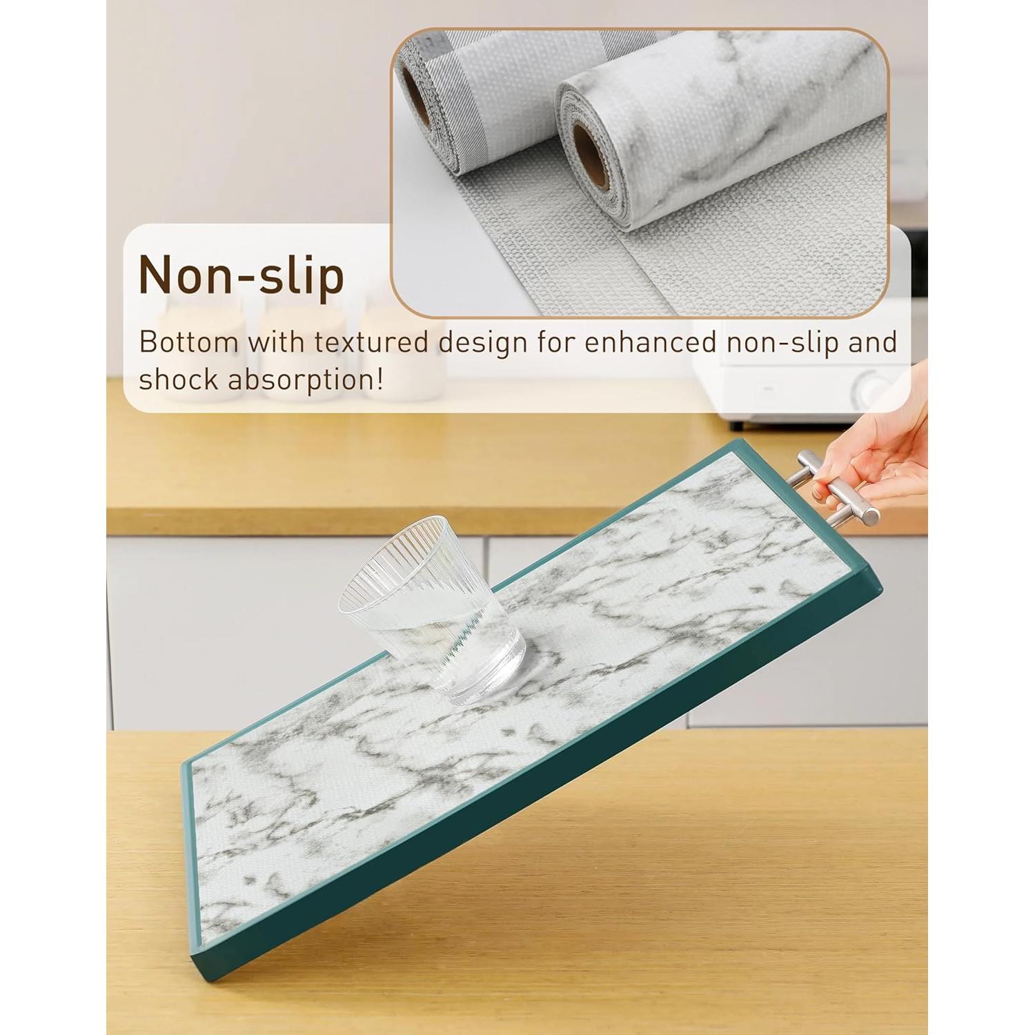 Forro de Estante MelunMer 30.48cm x 3.6m Antideslizante Mármol