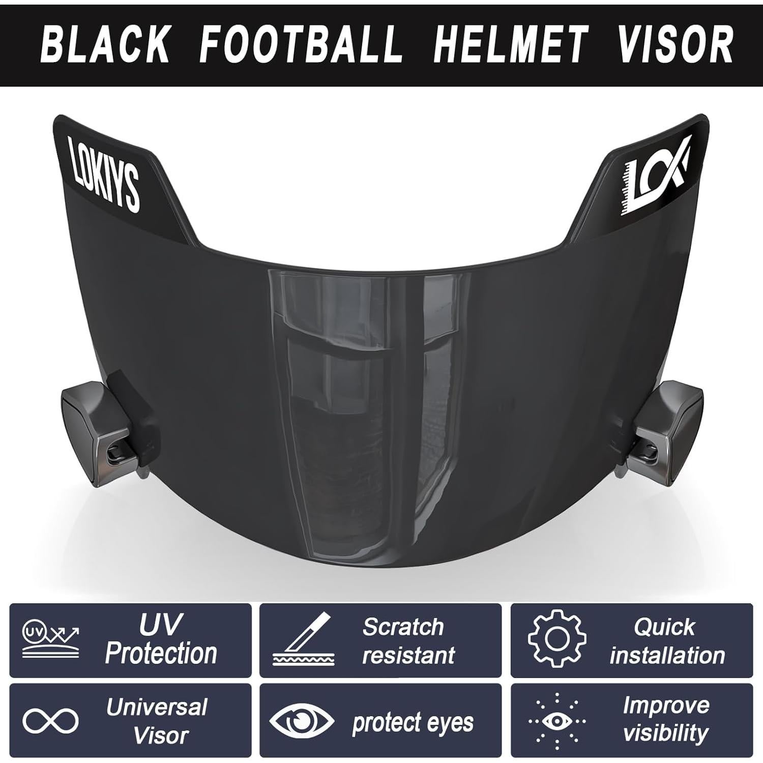 Visera de Fútbol LOKIYS D20 para Cascos Juveniles y Adultos