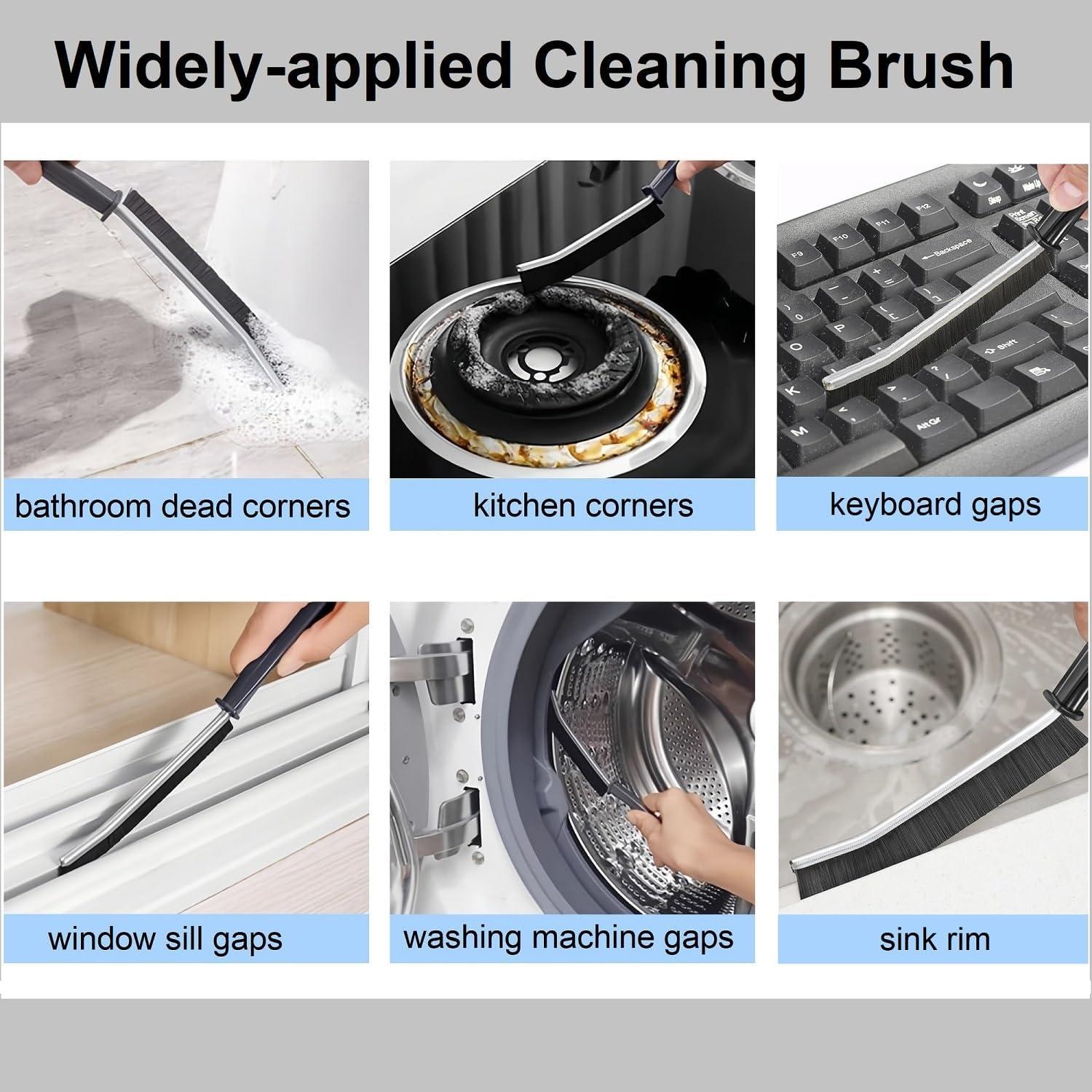 Cepillos de Limpieza KAMISAFE 2 Pcs Cerdas Duras para Grietas