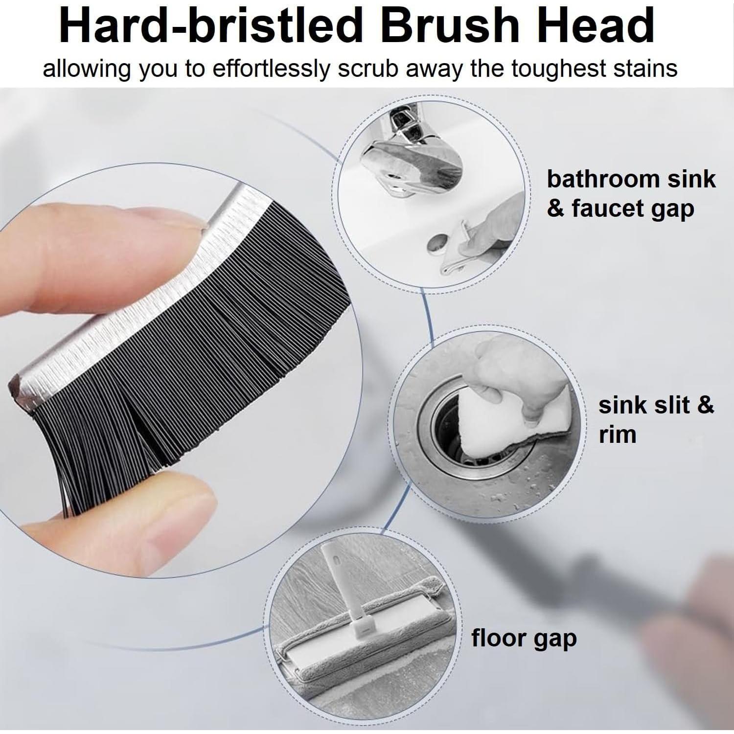 Cepillos de Limpieza KAMISAFE 2 Pcs Cerdas Duras para Grietas