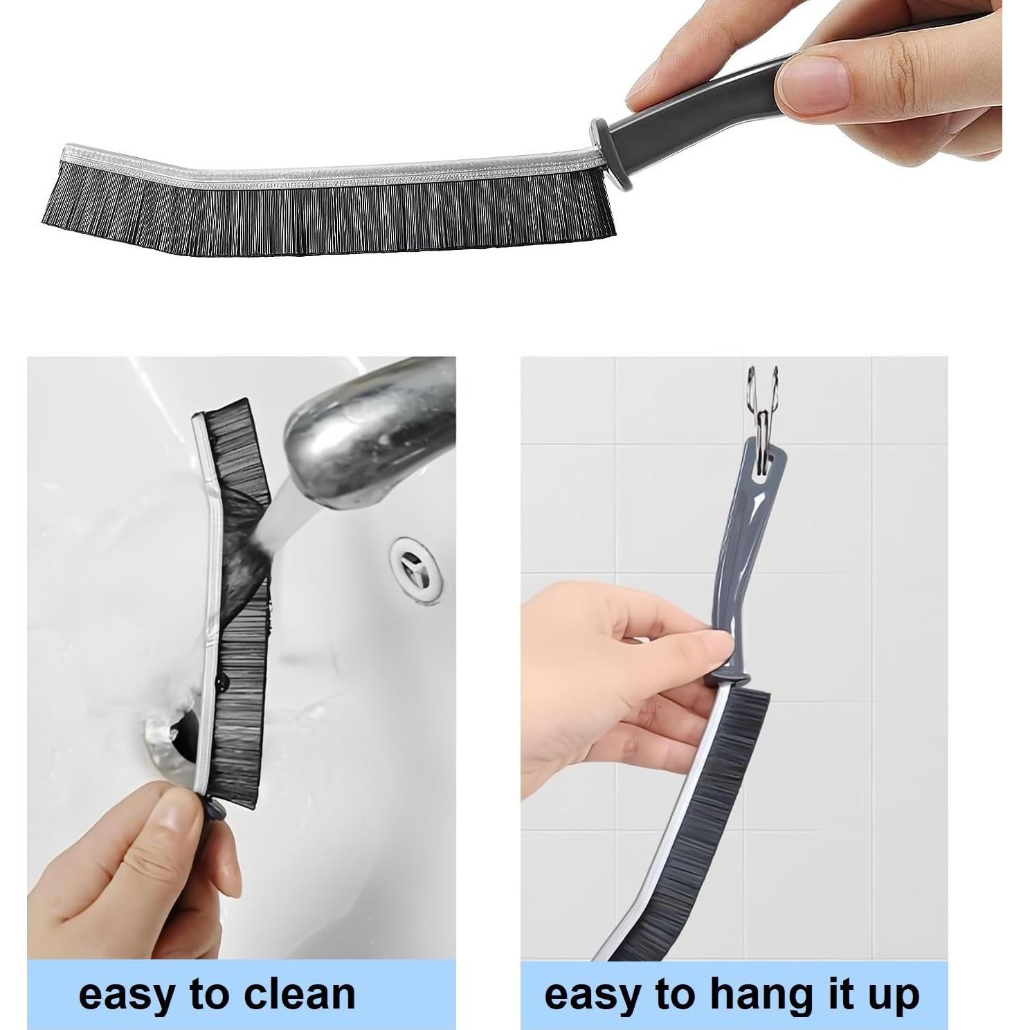 Cepillos de Limpieza KAMISAFE 2 Pcs Cerdas Duras para Grietas