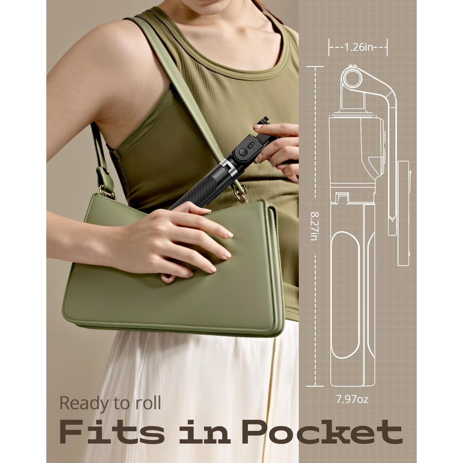 Trípode Extensible UBeesize 132 cm con Control Remoto para Selfie