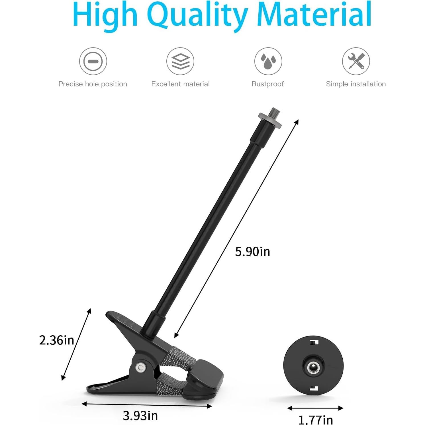 Soporte Clip HOLACA para Cámara Interior Ring 2da Gen Negro