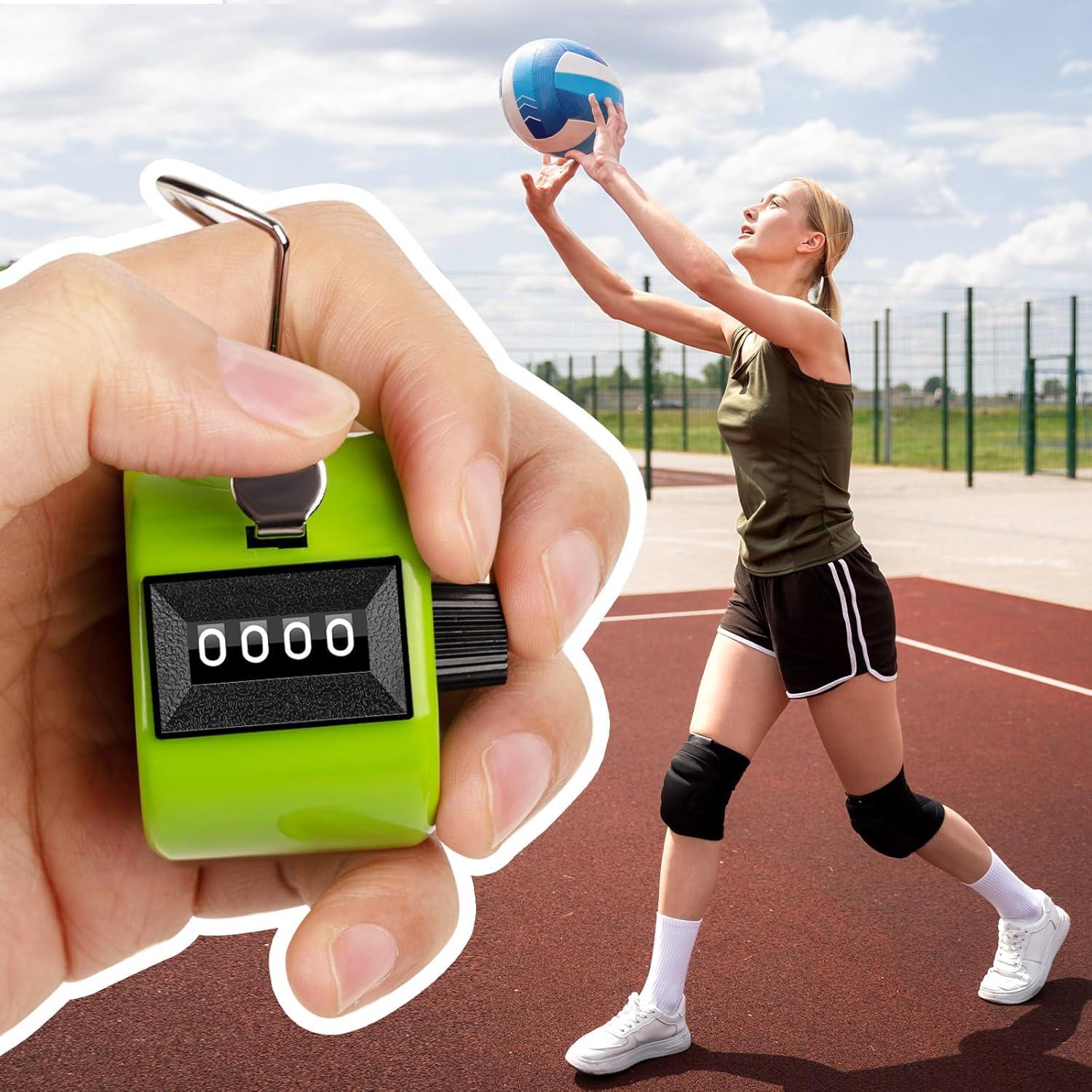 Contador Manual Mecánico ALDMIO 4 Dígitos 6 Piezas Colores