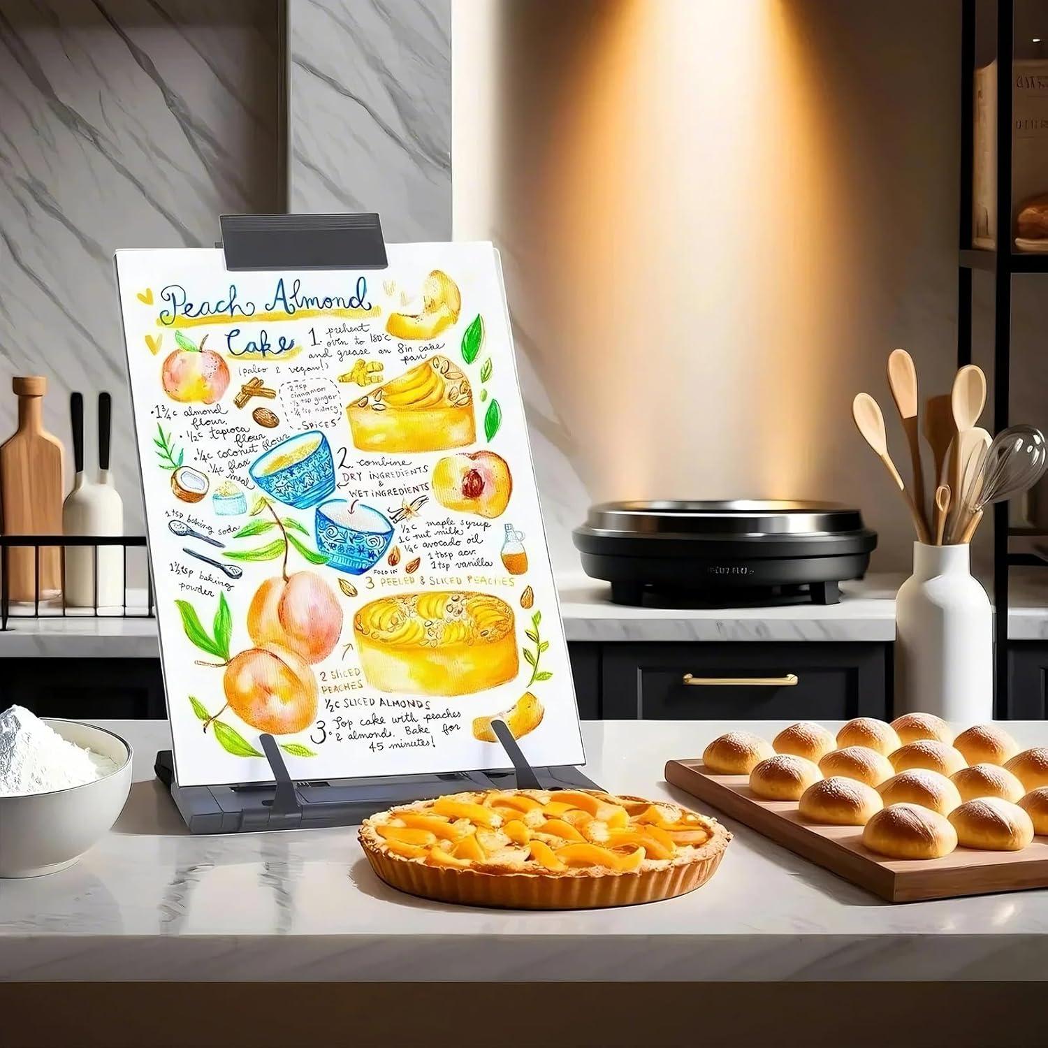 Soporte de Documentos Barelove Ajustable Metal Negro A4