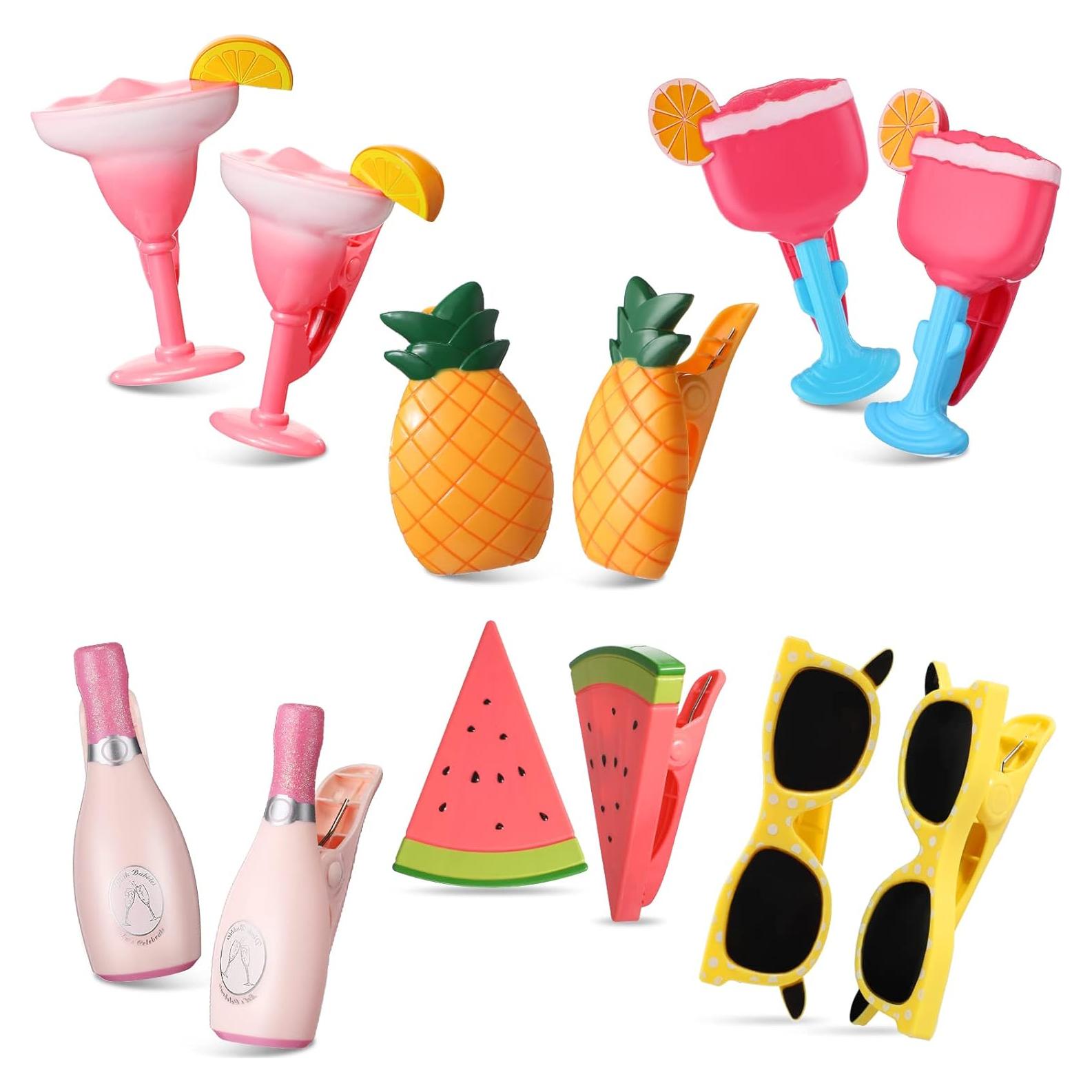 Clips para Toallas de Playa Honoson - 12 Pcs Divertidos