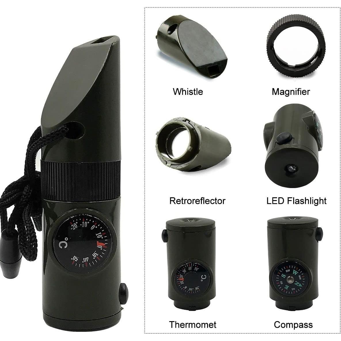 Silbato de Emergencia Splendorflying SFV09001 Verde Militar