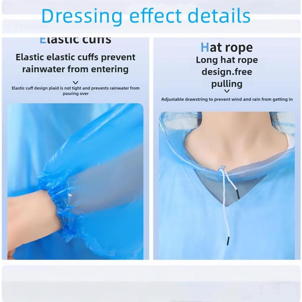 Paquete Familiar de Pantalones y Ponchos Impermeables Guanquartz