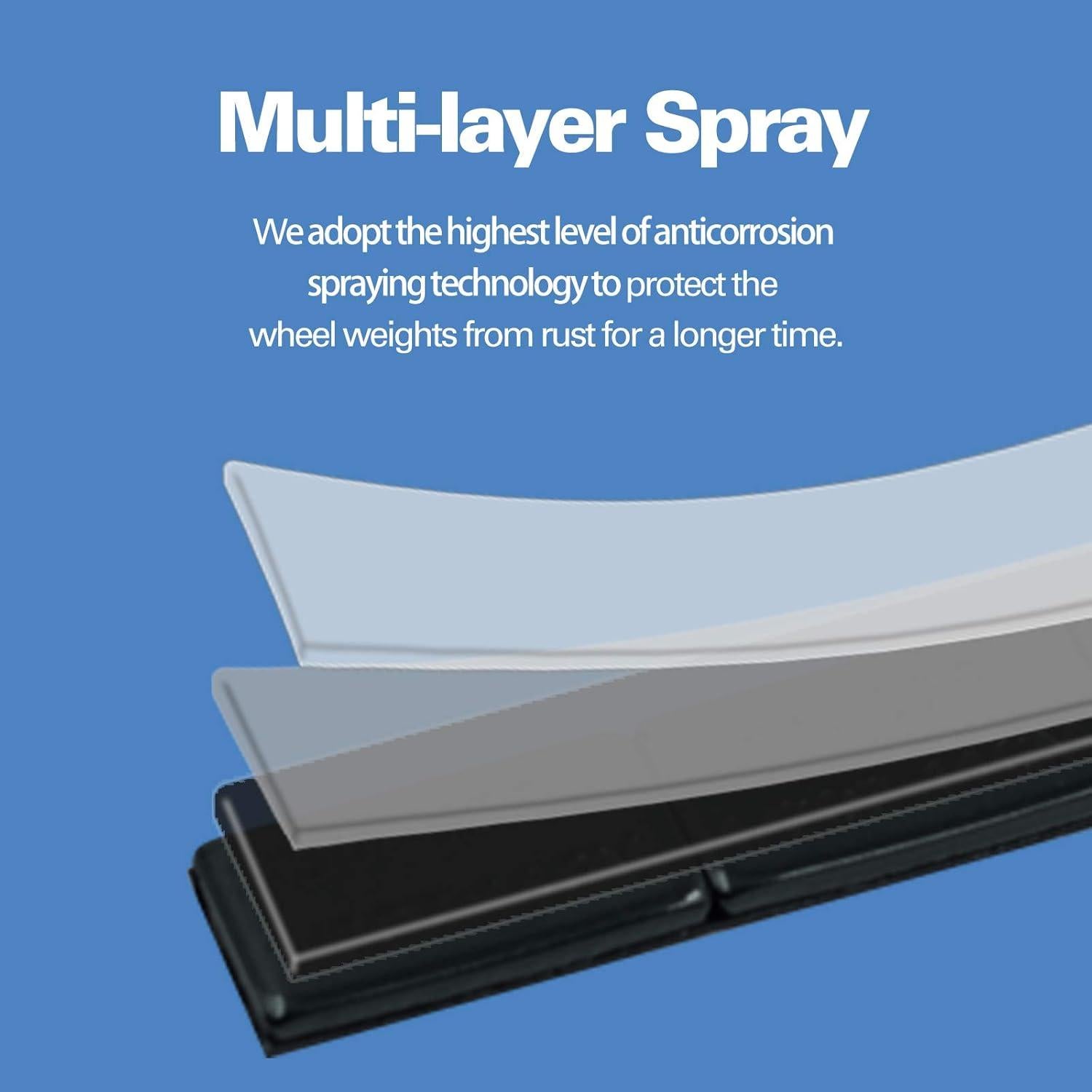 Pesas de Rueda Adhesivas CKAuto 12 oz (340g) 24pcs Negro