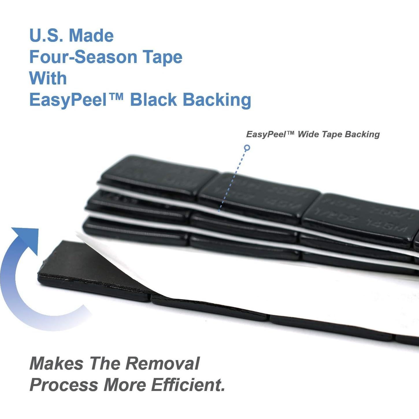 Pesas de Rueda Adhesivas CKAuto 12 oz (340g) 24pcs Negro