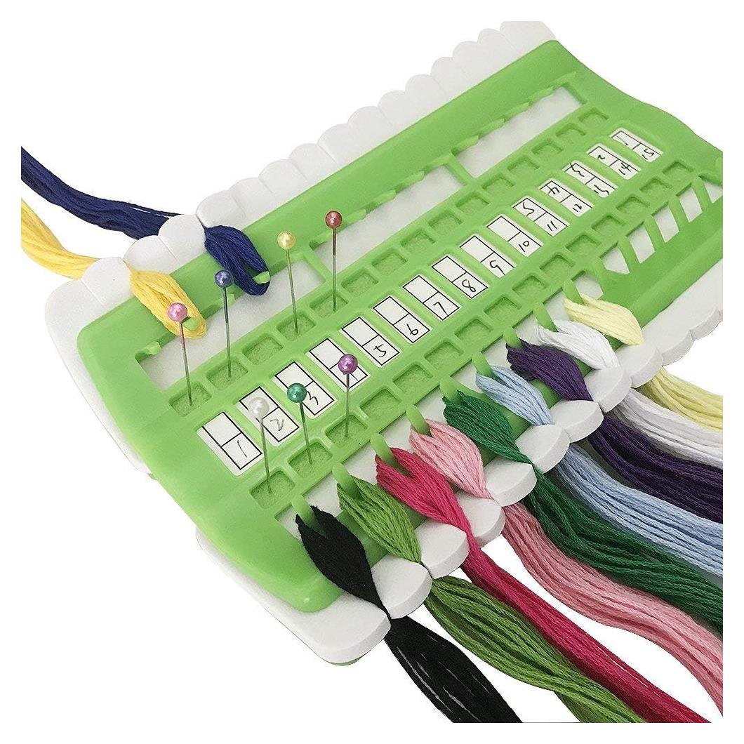 Organizador de Hilo D&D para Bordado 30 Posiciones Verde