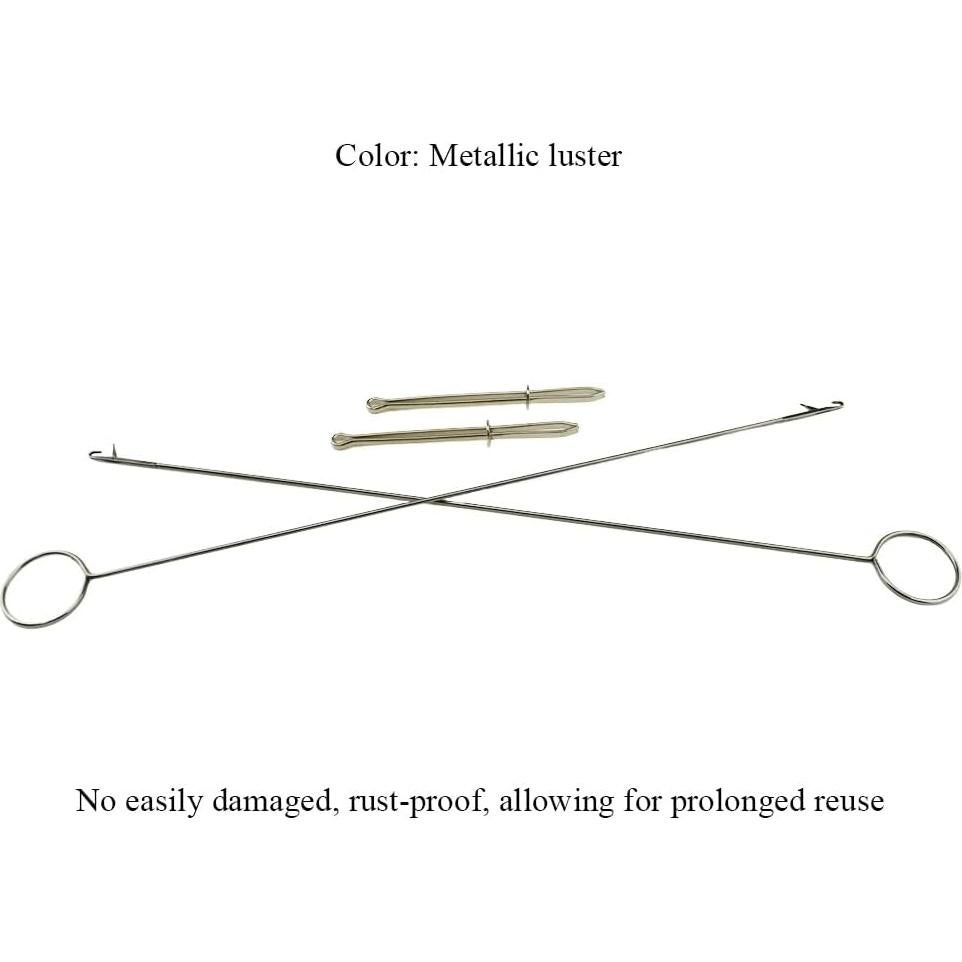 Juego de Enhebradores de Acero Inoxidable HAHIYO 4Pcs 3 y 10.5 pulgadas