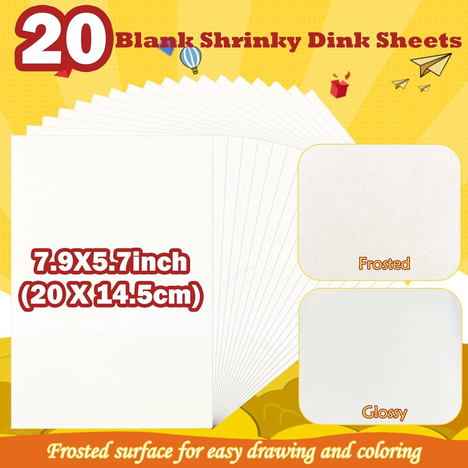Kit de Hojas Shrinky Dink 151PCS YeahMiya para DIY y Llaveros