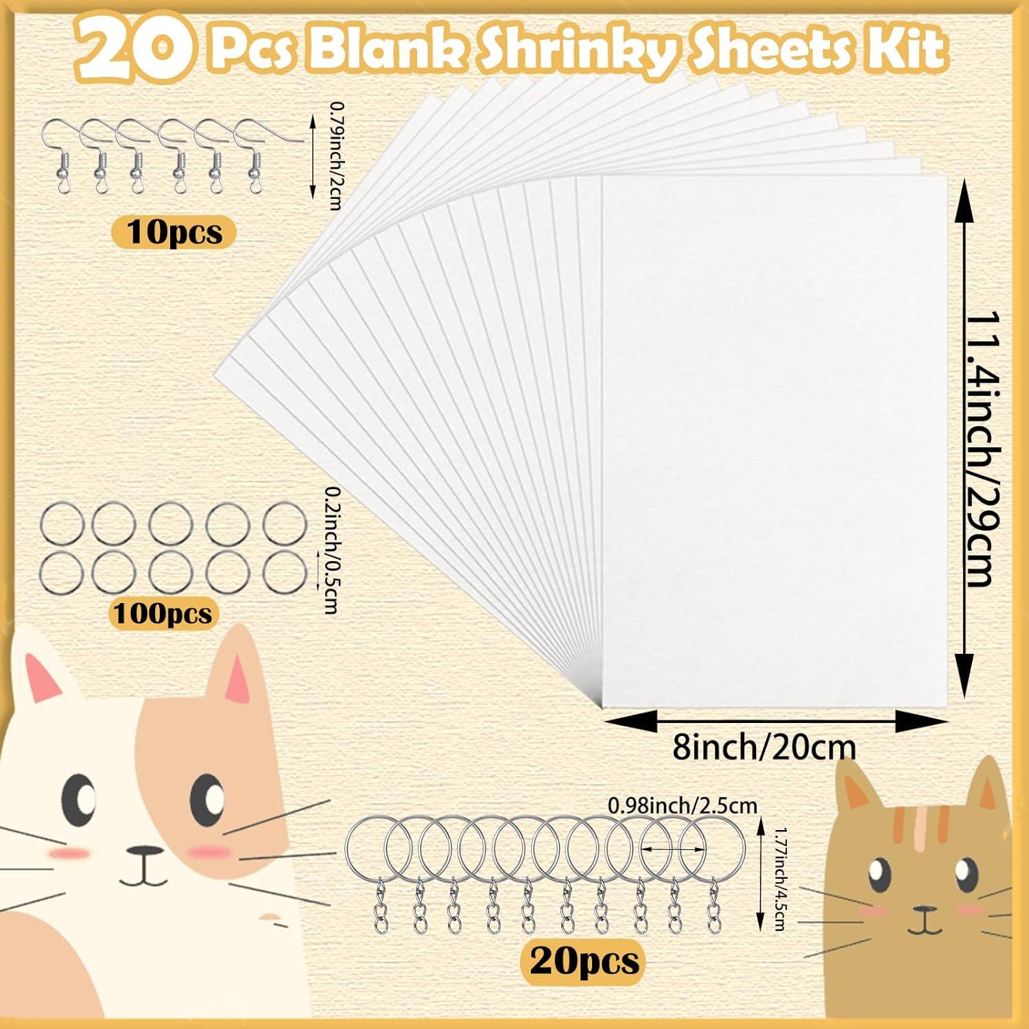 Kit de Hojas Shrinky Dink 151PCS YeahMiya para DIY y Llaveros