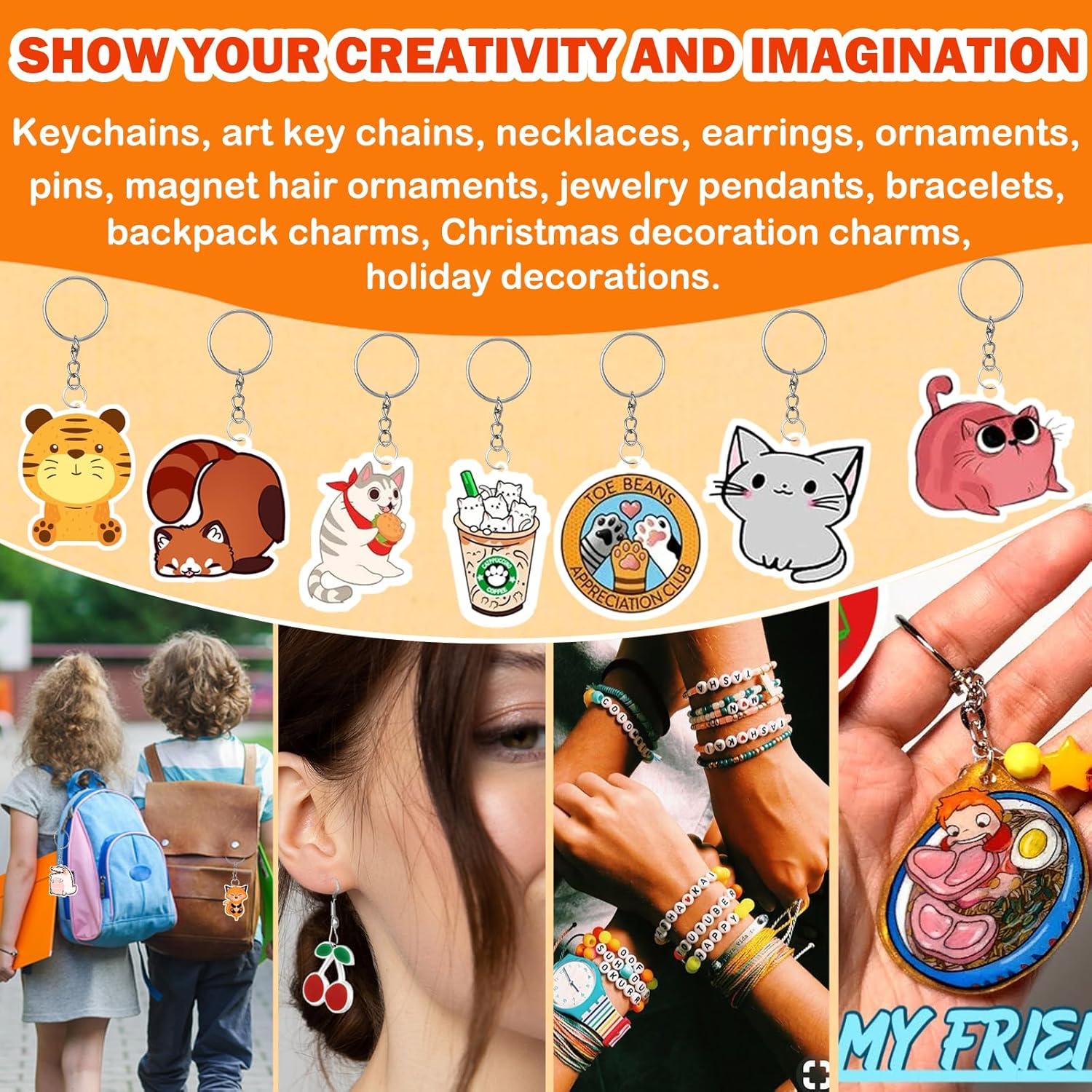 Kit de Hojas Shrinky Dink 151PCS YeahMiya para DIY y Llaveros