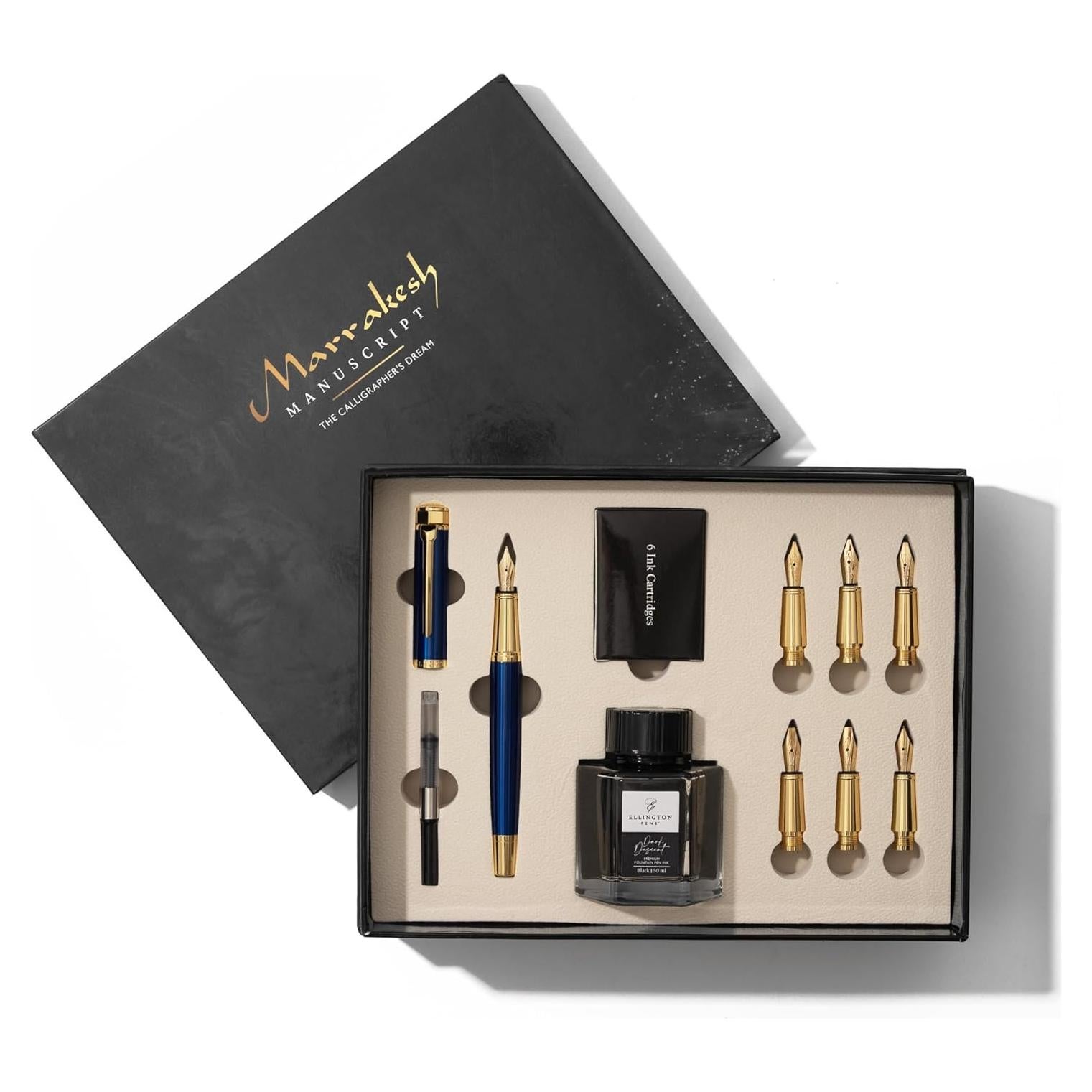 Juego de Caligrafía de Lujo Ellington - Azul, 1 Unidad