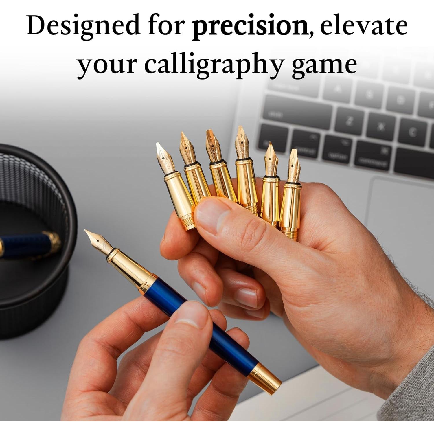 Juego de Caligrafía de Lujo Ellington - Azul, 1 Unidad