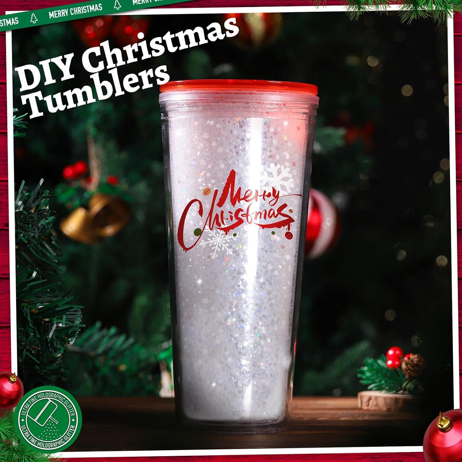 Purpurina Blanca Holográfica Gruesa LEOBRO 160g para Manualidades