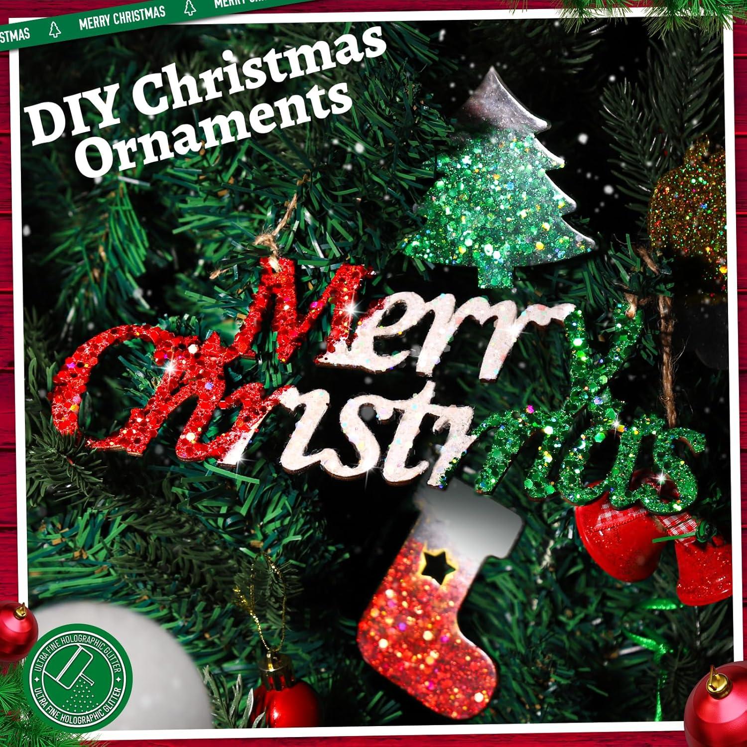 Purpurina Blanca Holográfica Gruesa LEOBRO 160g para Manualidades