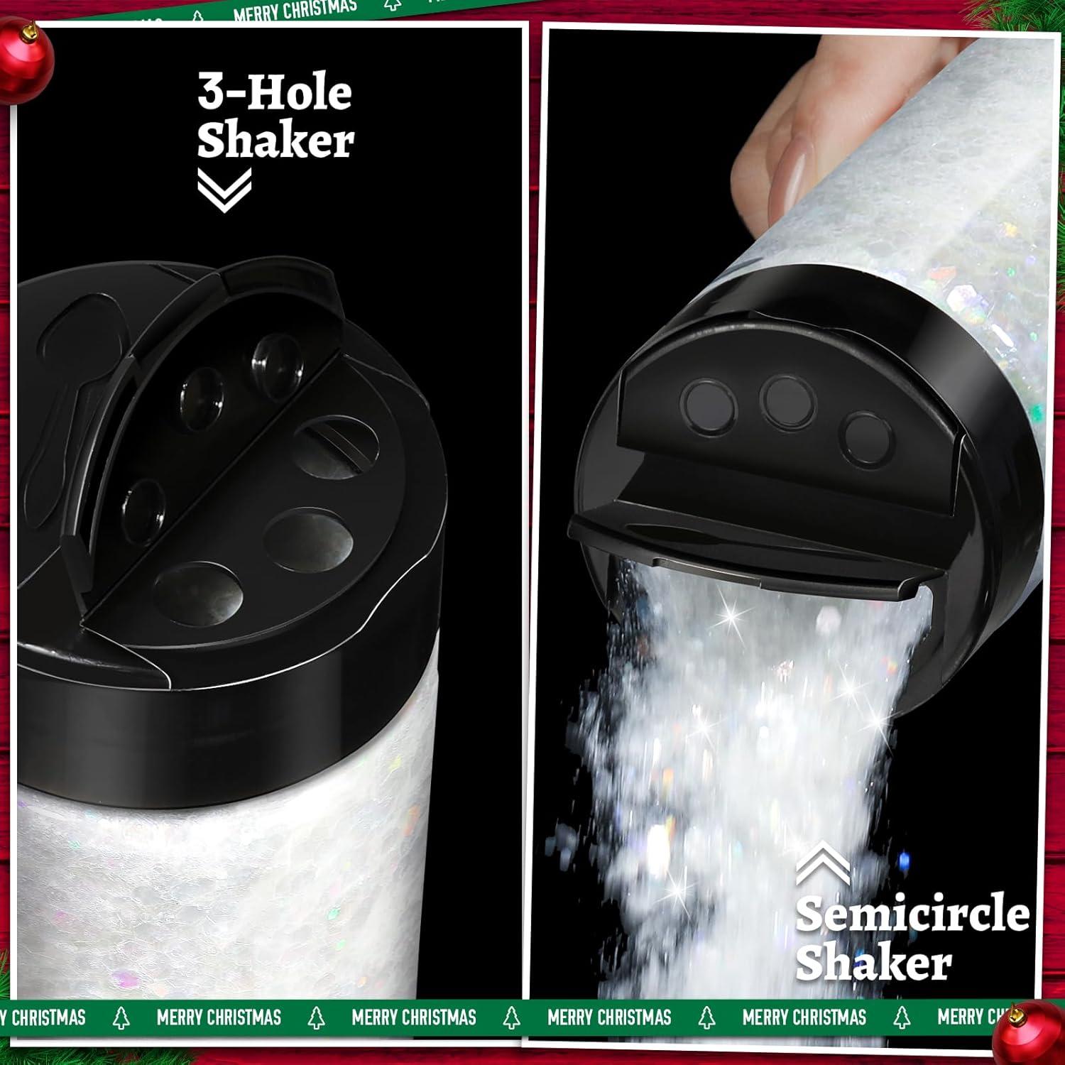 Purpurina Blanca Holográfica Gruesa LEOBRO 160g para Manualidades