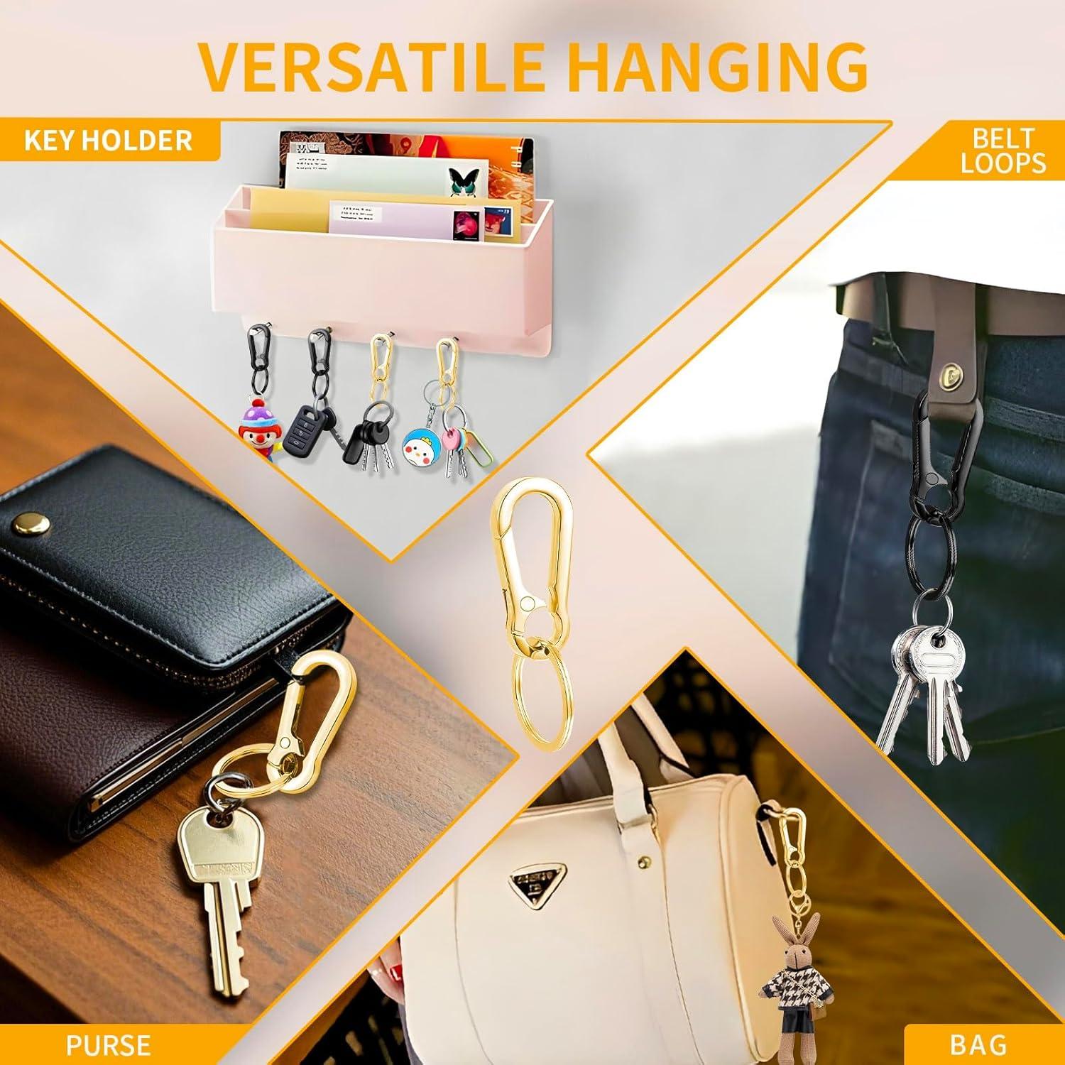 Paquete de 4 llaveros de metal WIVBRNK, organizadores de llaves