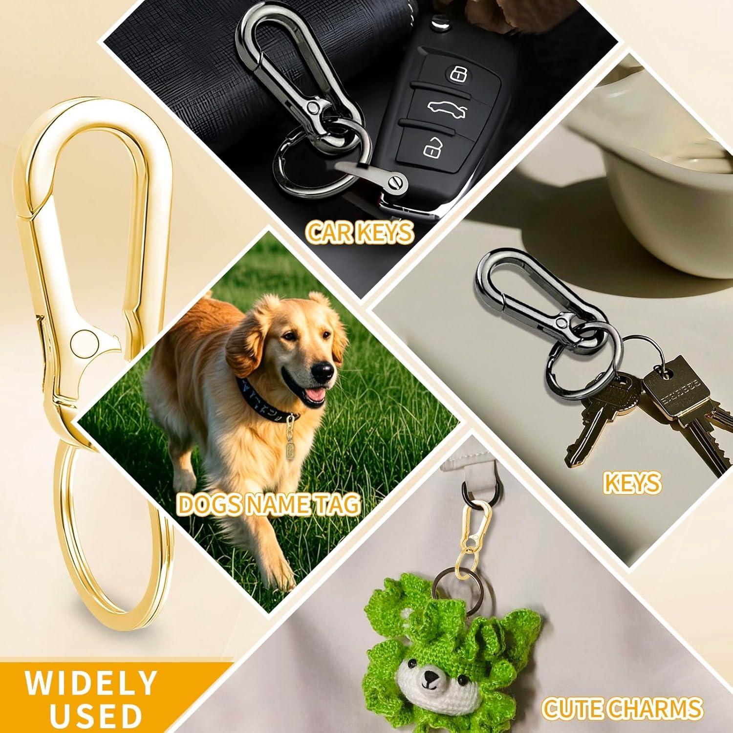 Paquete de 4 llaveros de metal WIVBRNK, organizadores de llaves