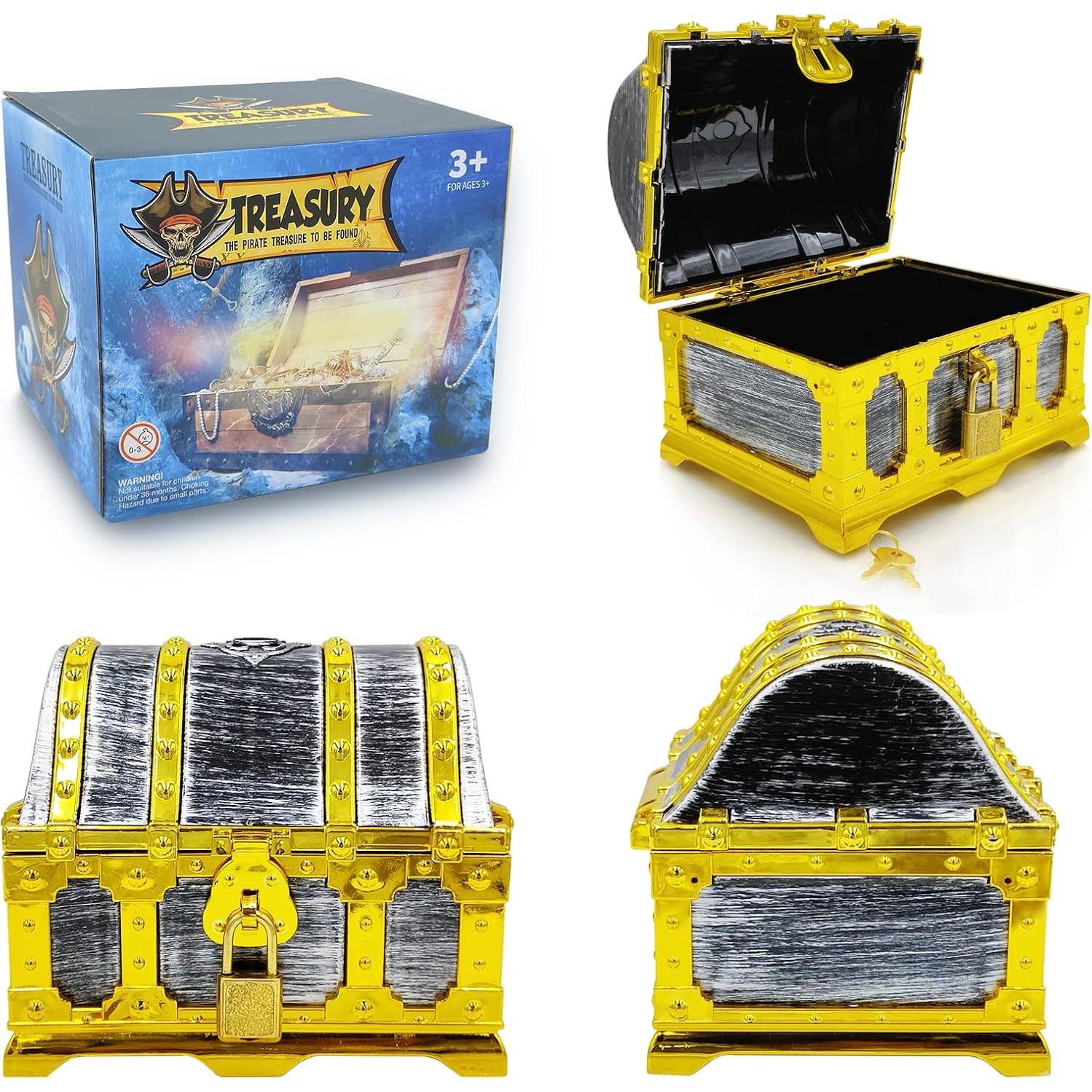 Cofre del Tesoro Pirata Dronside con Cerradura y Llave