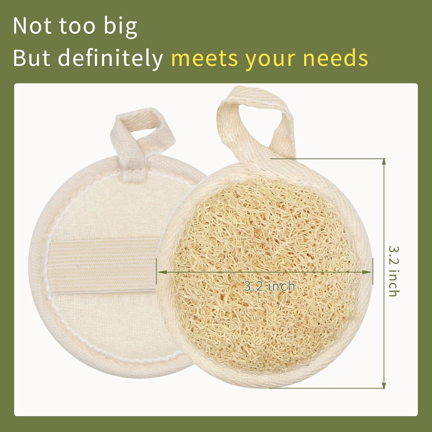 Esponjas Faciales de Lufa Natural YOTDHUO - Paquete de 4