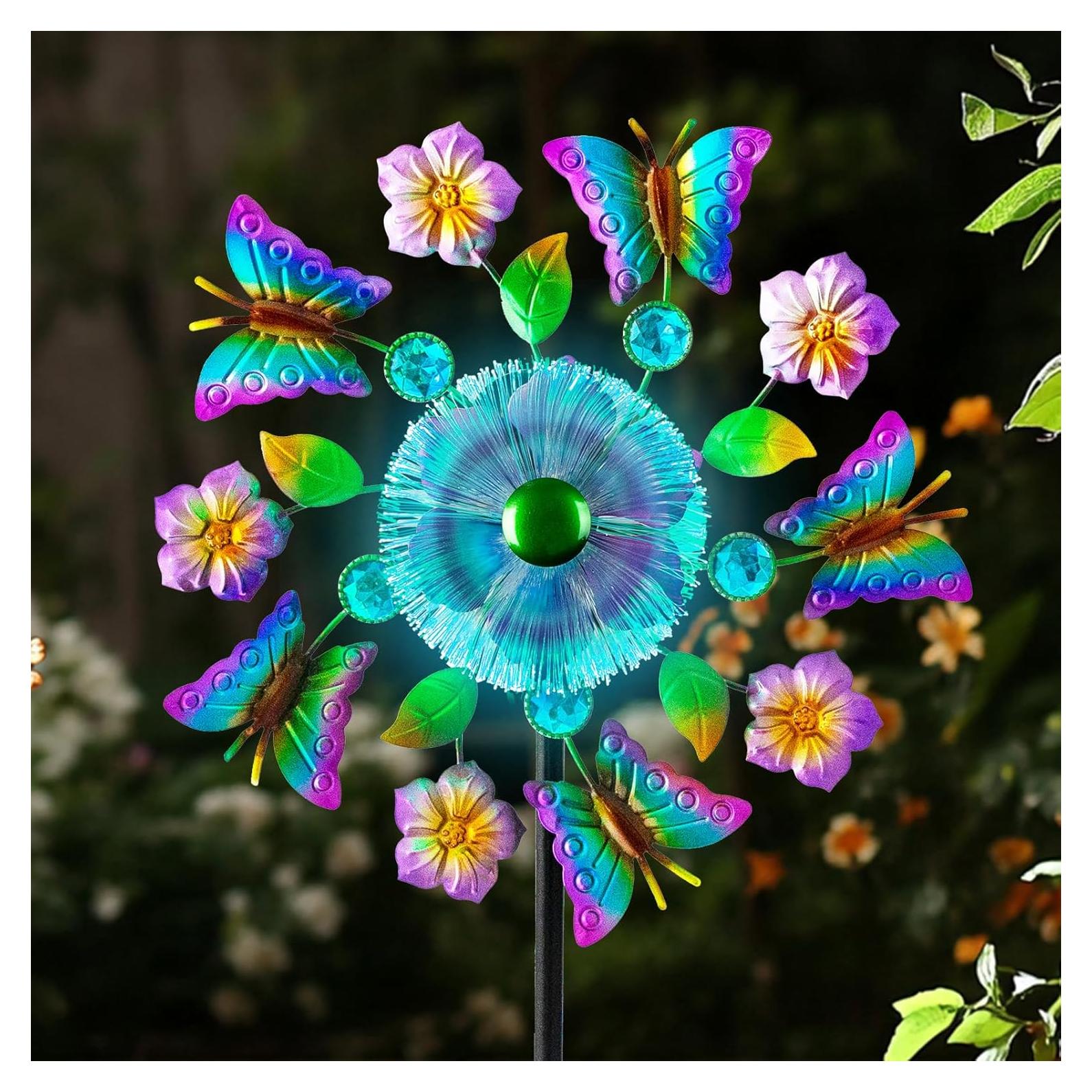 Espiral Solar de Mariposa BUARO8AGA 129.54 cm con LED Multicolor