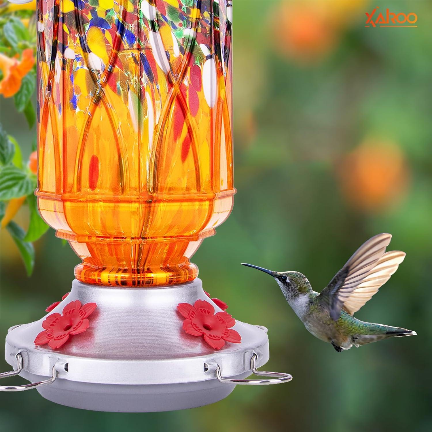 Comedero para Colibríes XAROO de Vidrio 425 g con Moat Ant