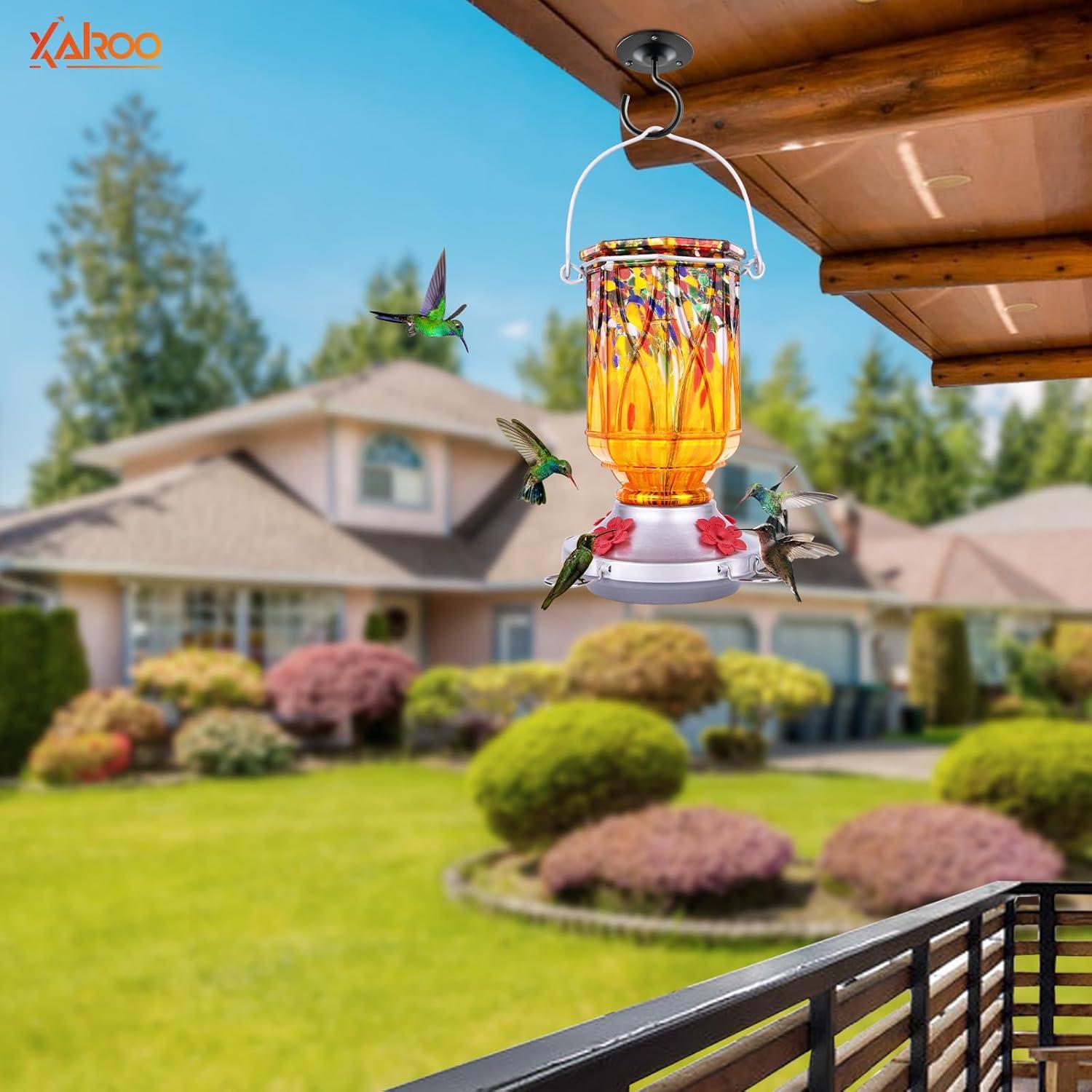 Comedero para Colibríes XAROO de Vidrio 425 g con Moat Ant