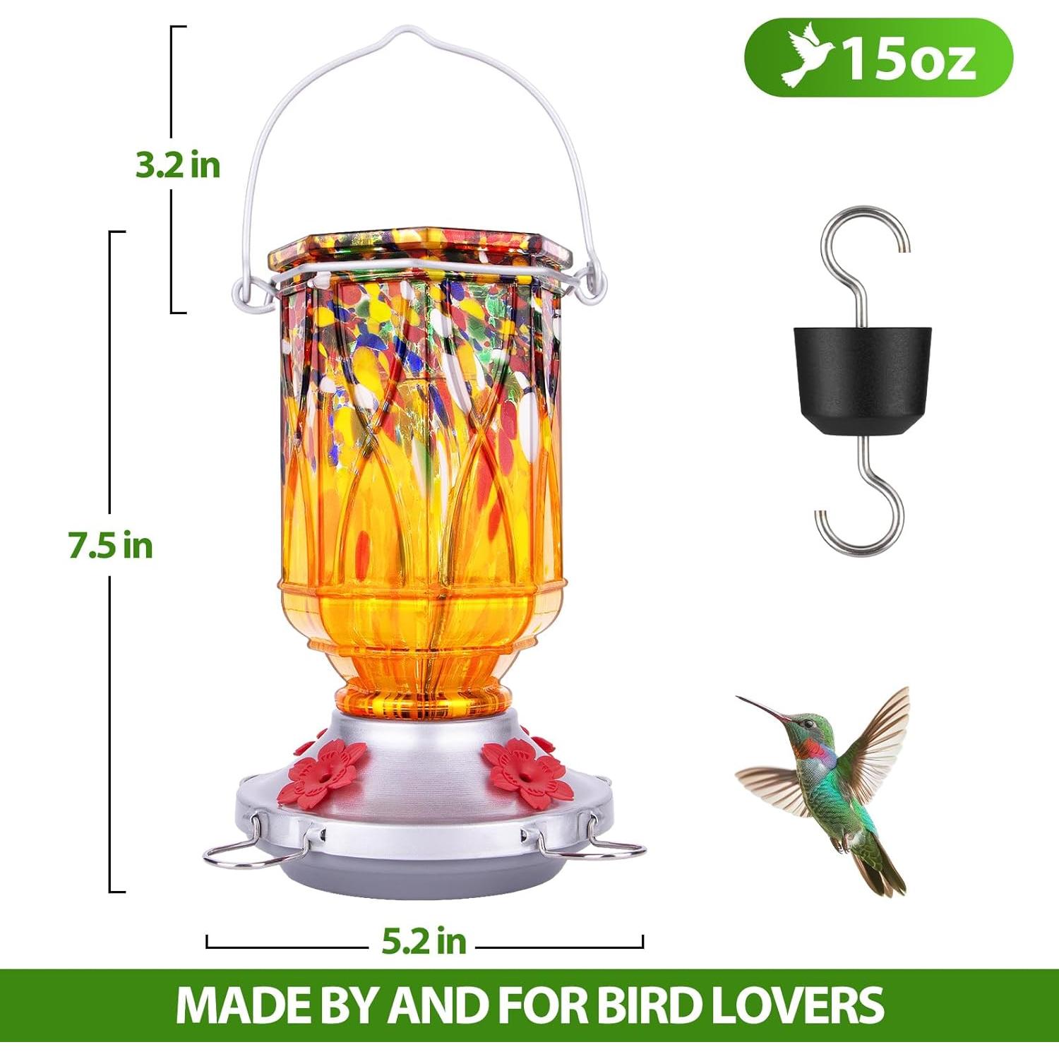 Comedero para Colibríes XAROO de Vidrio 425 g con Moat Ant