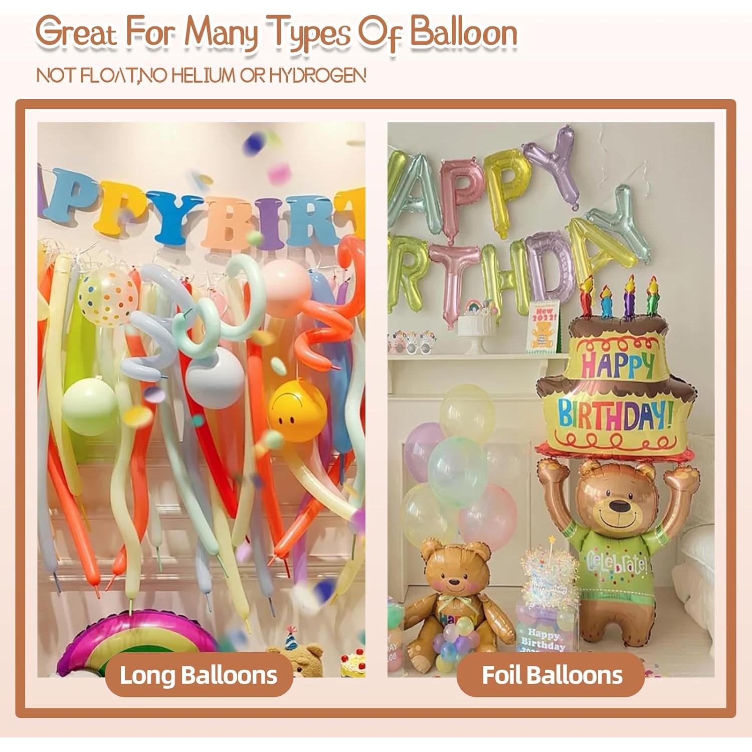 Bomba de globo eléctrica Voircoloria 260, inflador automático portátil