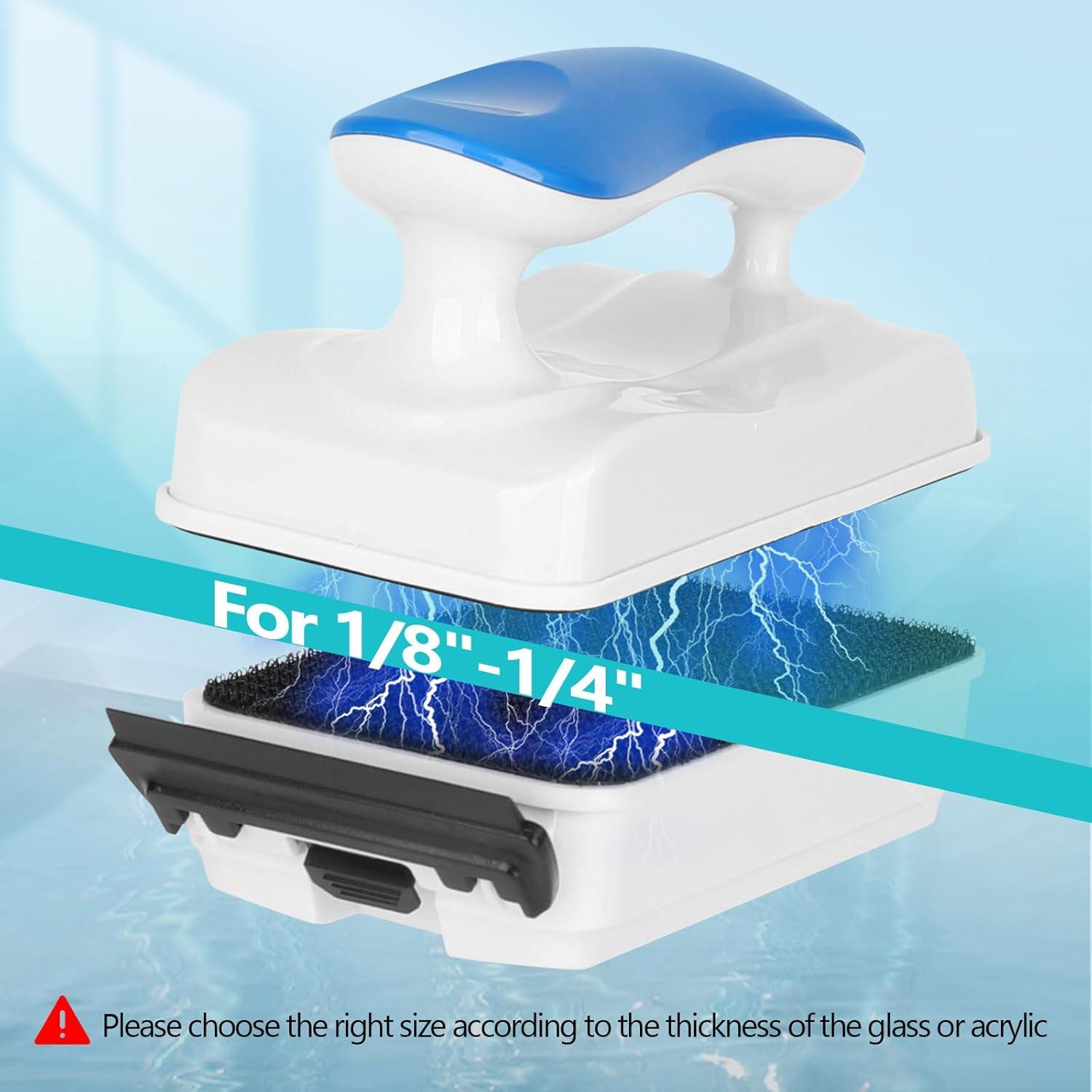 Limpiador Magnético para Acuarios AQQA Delfín - 2 Cuchillas