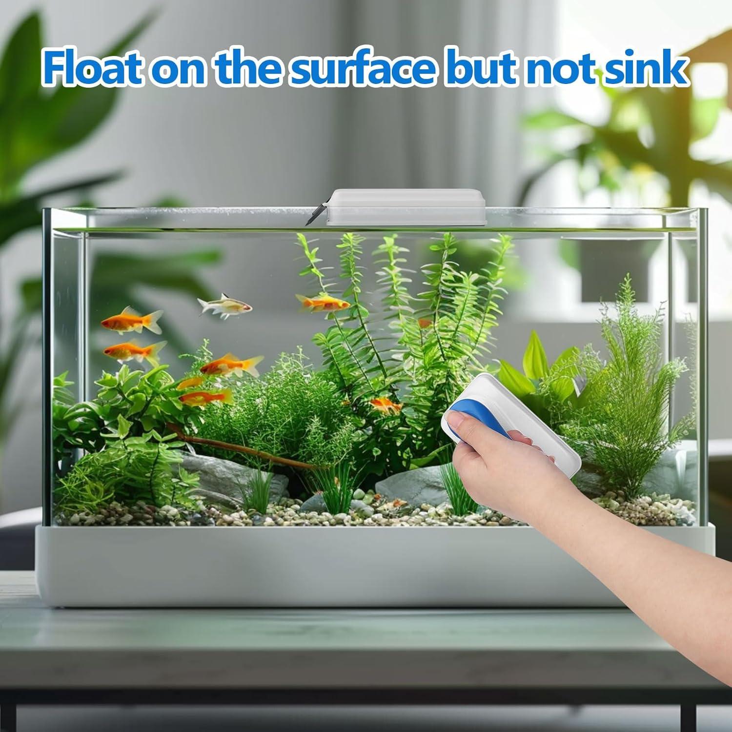 Limpiador Magnético para Acuarios AQQA Delfín - 2 Cuchillas