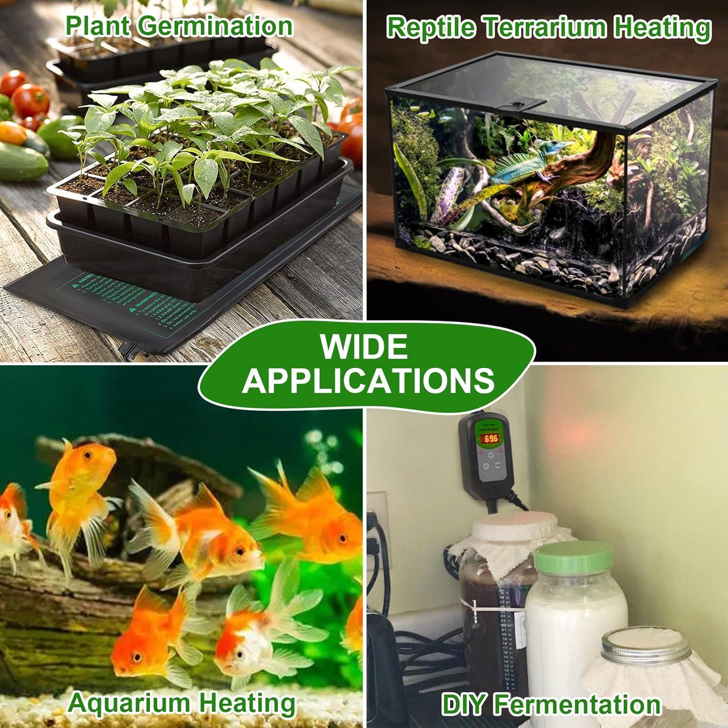 Alfombrilla Térmica para Plántulas HYDGOOHO 25.4x52.7cm Impermeable