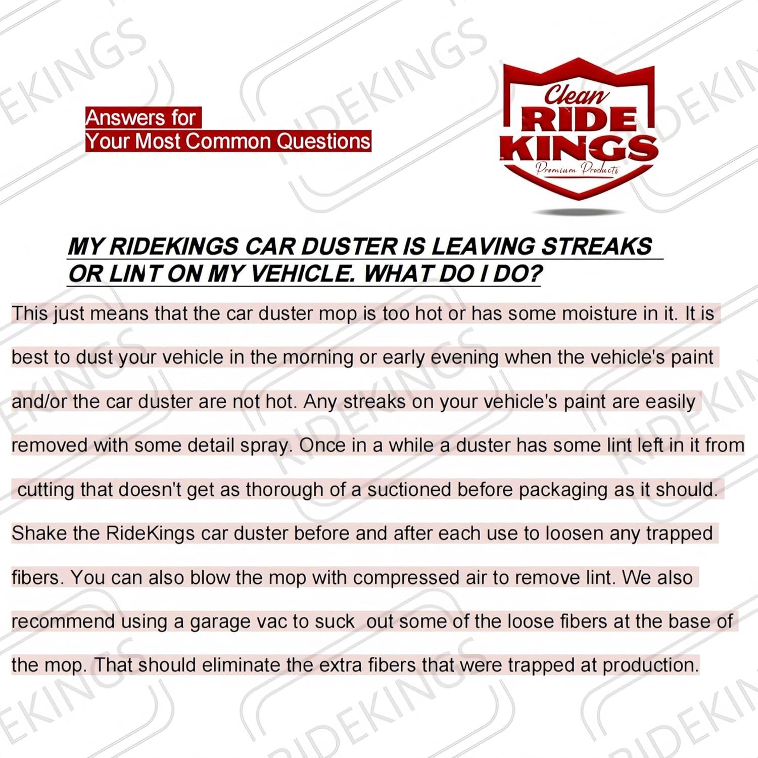 Duster Extensible RIDE KINGS para Limpieza de Vehículos 50.8cm