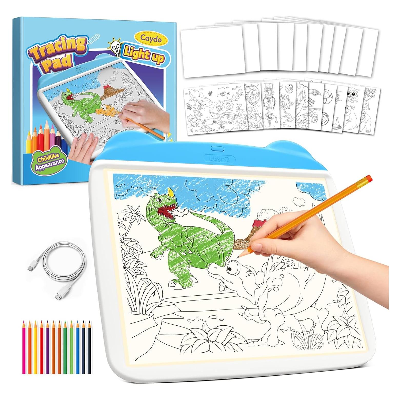 Almohadilla de Dibujo Iluminada Caydo 31.5x22.1cm Azul