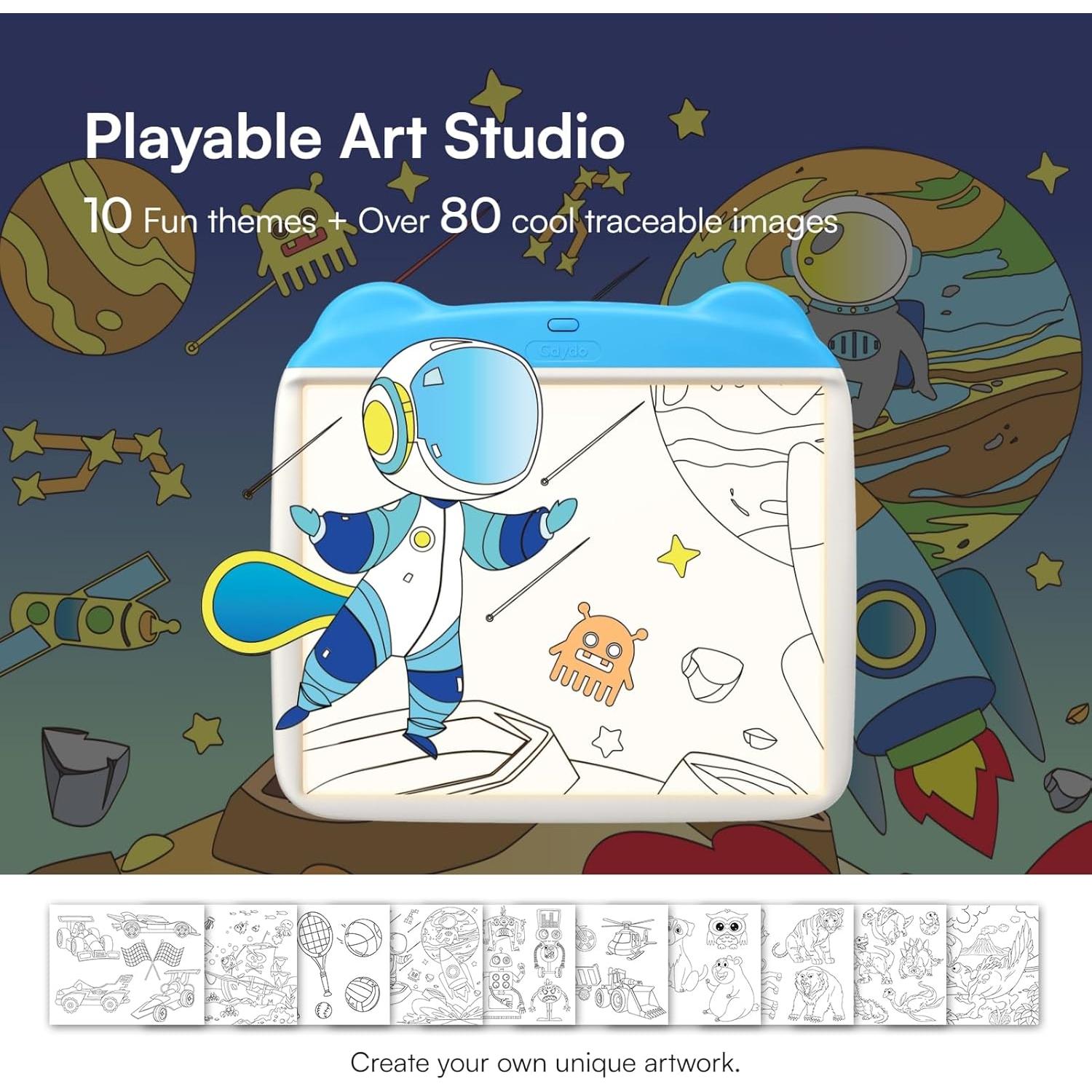 Almohadilla de Dibujo Iluminada Caydo 31.5x22.1cm Azul