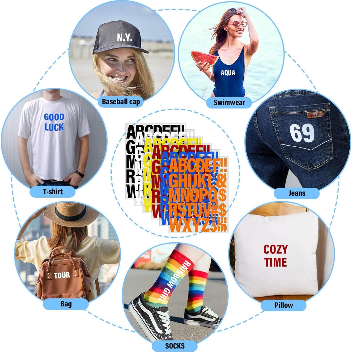 24 Hojas Letras Termoadhesivas Mckanti 1056 Piezas 5.08 cm