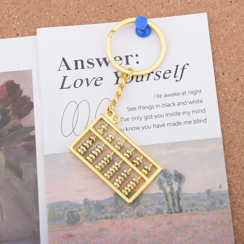 Abacus Keychain Gift for Math Teacher Dad Mom Birthday Gifts for Friend Bestie Christmas Gifts for Son Daughter