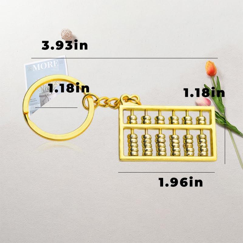 Abacus Keychain Gift for Math Teacher Dad Mom Birthday Gifts for Friend Bestie Christmas Gifts for Son Daughter