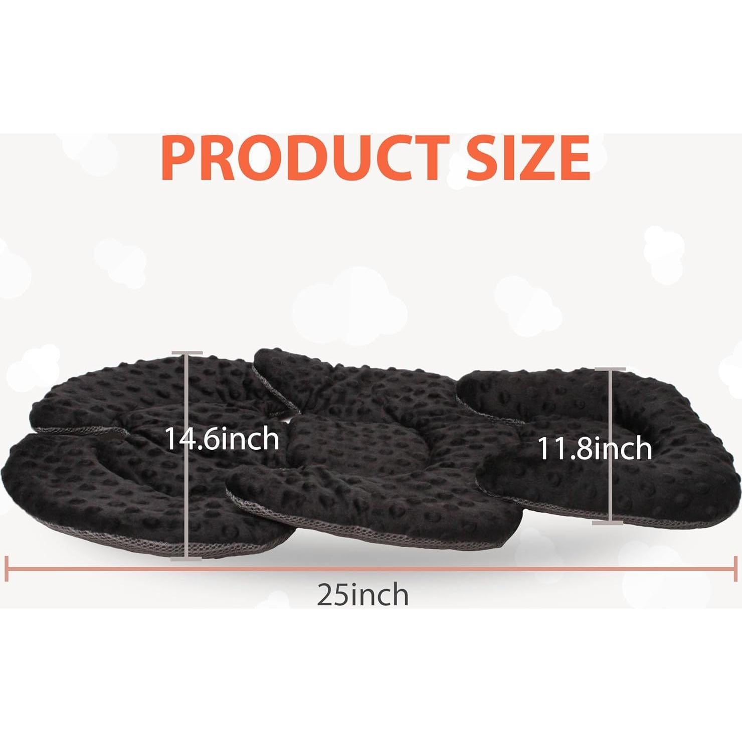 Cojín Inserto Reversible para Asiento de Auto Bebés Negro