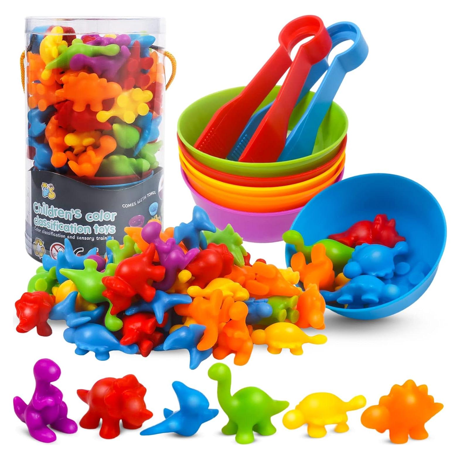 Juego de Clasificación de Dinosaurios GKDOMS 48 Piezas Educativo