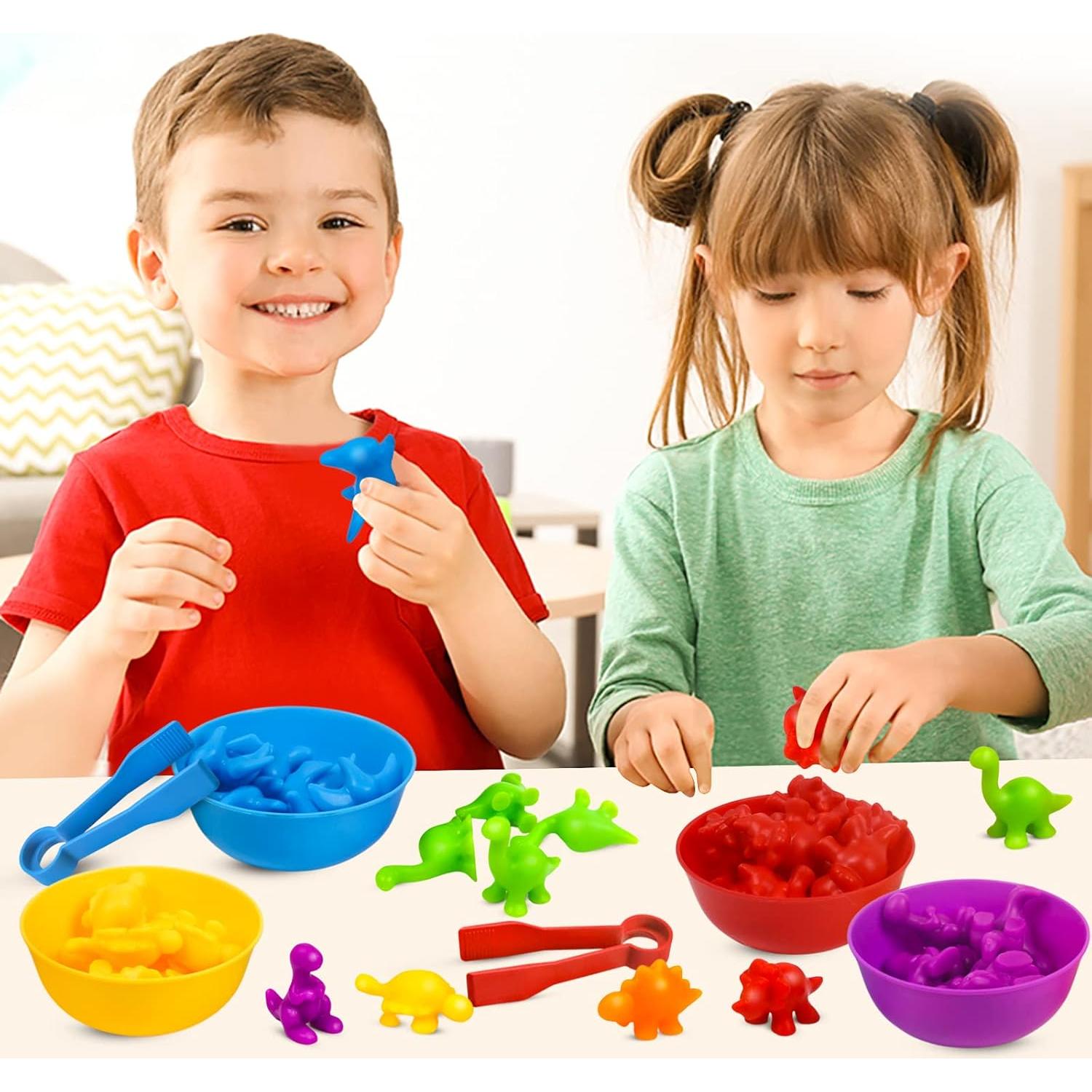 Juego de Clasificación de Dinosaurios GKDOMS 48 Piezas Educativo