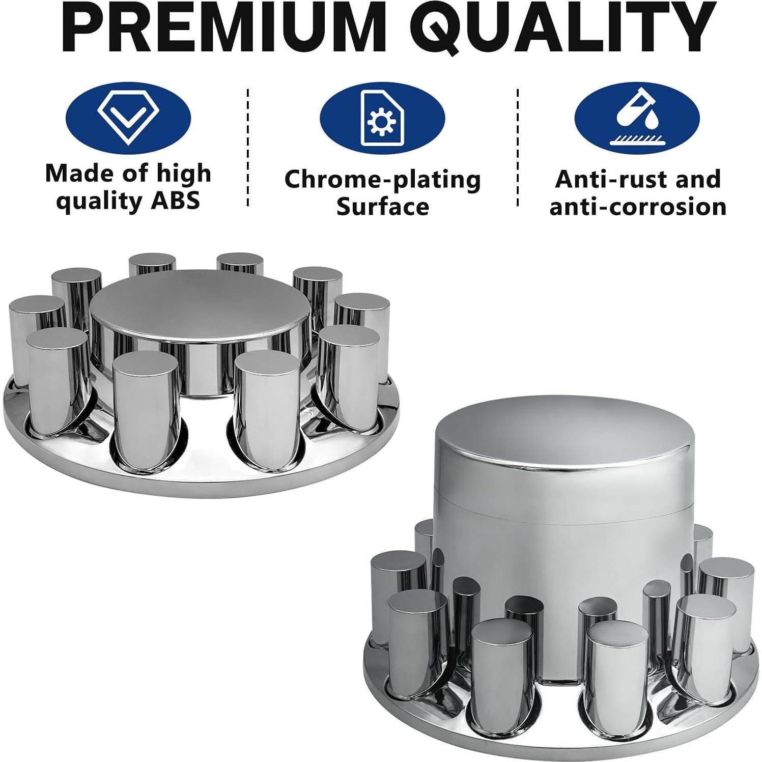 Juego de Cubiertas de Eje Plano Cilíndrico Czyopo 2 Delanteras 4 Traseras