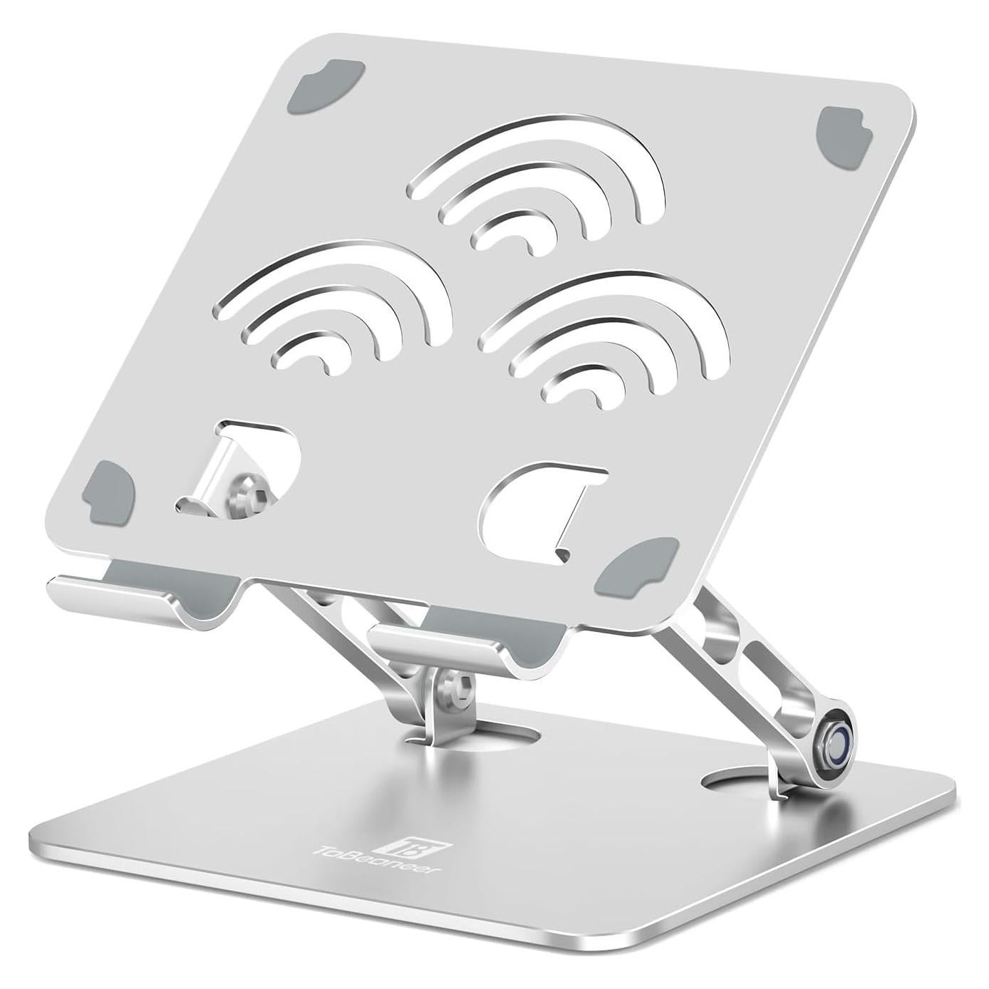 Soporte de Tableta Ajustable ToBeoneer Aluminio Plata 35,56 cm