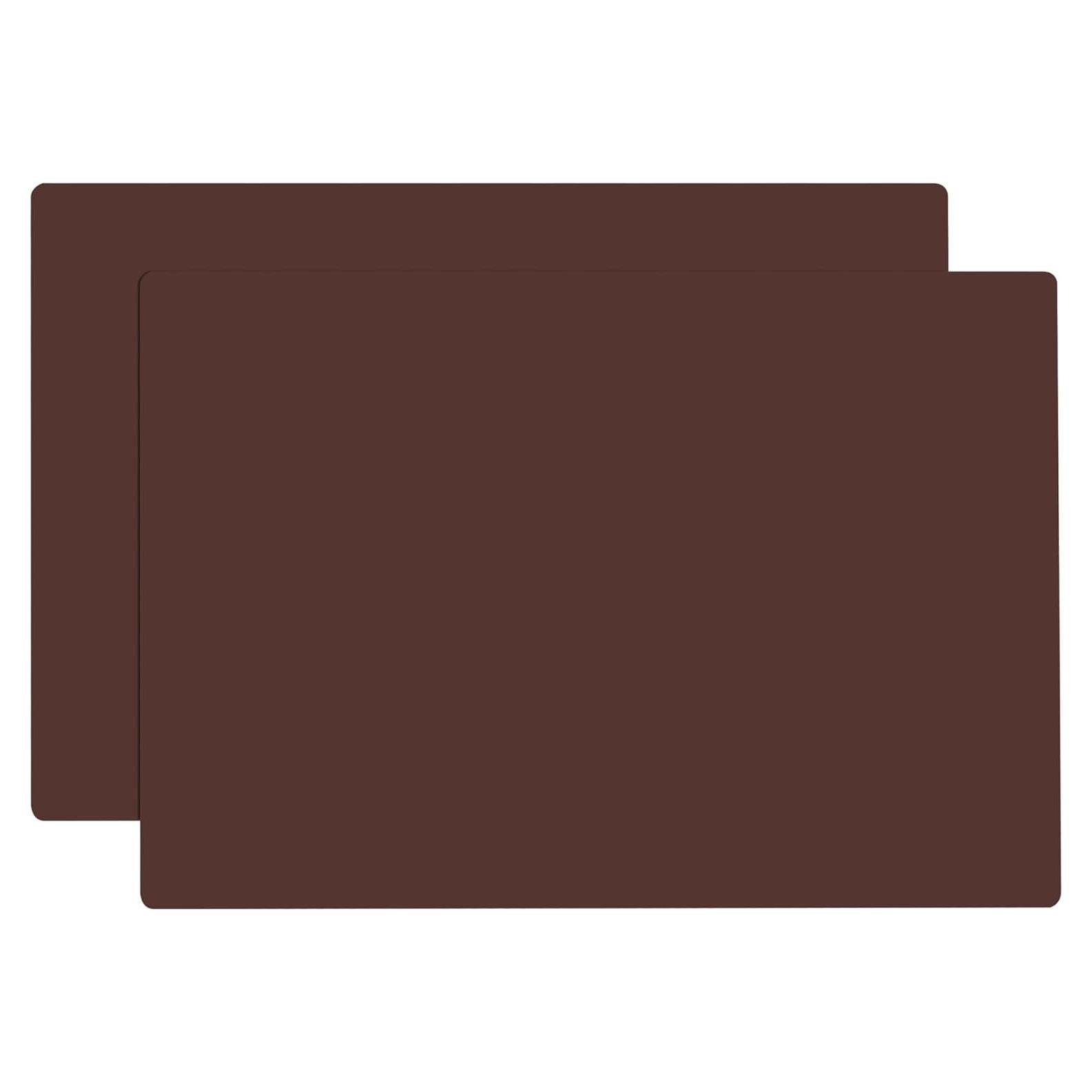 Alfombrillas de Silicona YACEYACE 2Pcs 39.9x29.9cm Marrón